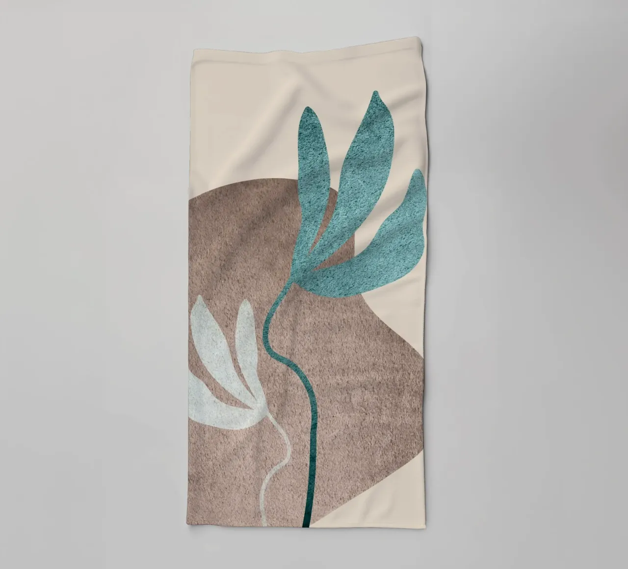 abstract art green leaf asciugamano da bagno da vintageshop