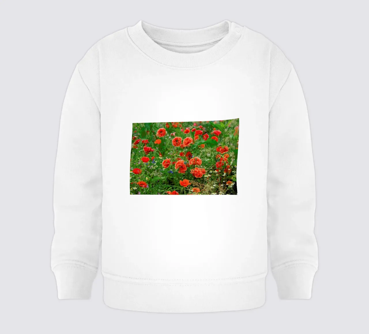 Romantic Red Poppies felpa neonato da Curious Collections by Marielle Leenders