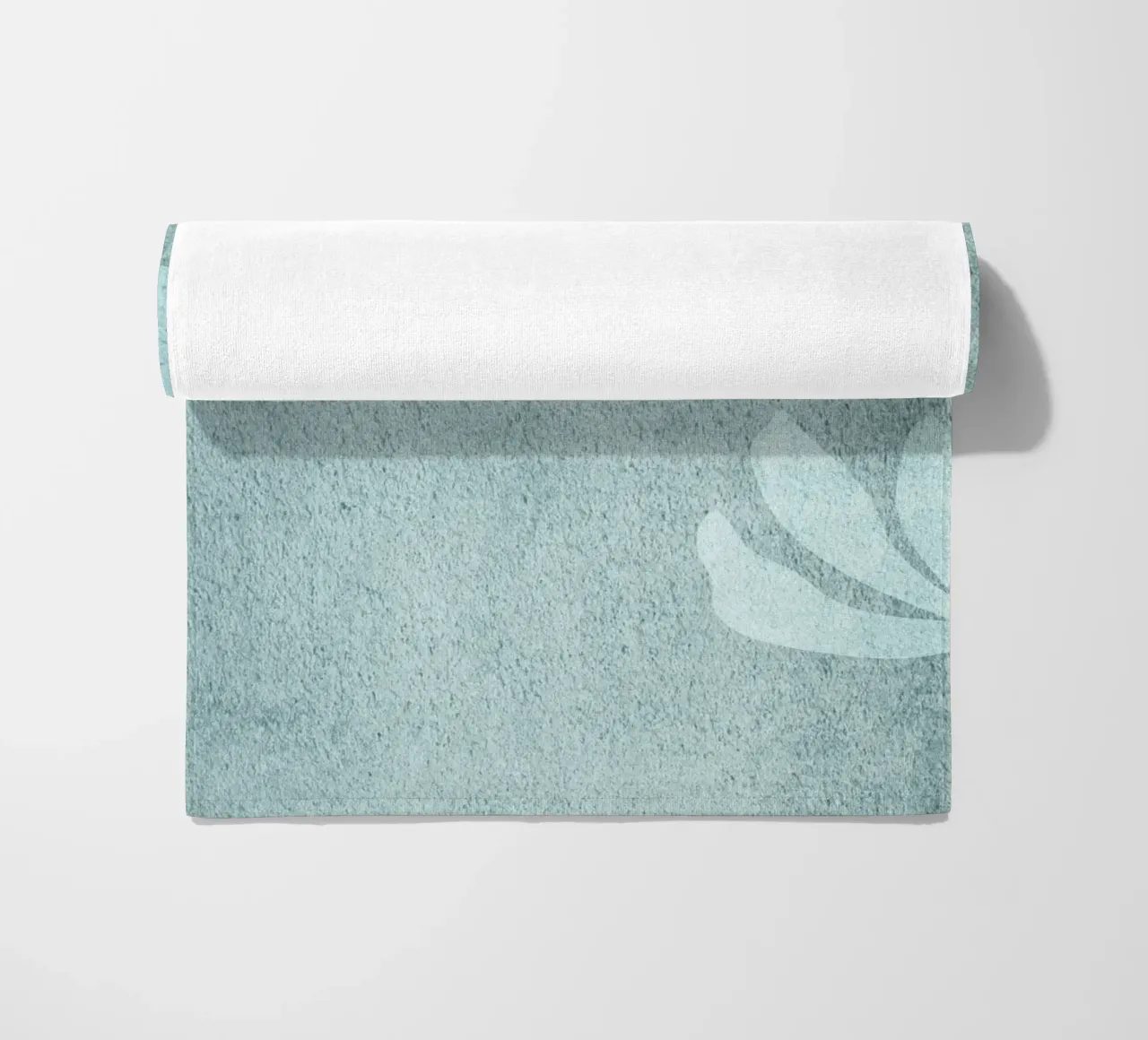 light blue abstract art telo mare da vintageshop