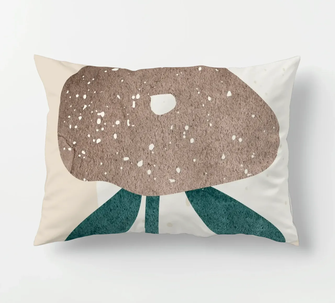 abstract art a simple flower cuscino da vintageshop
