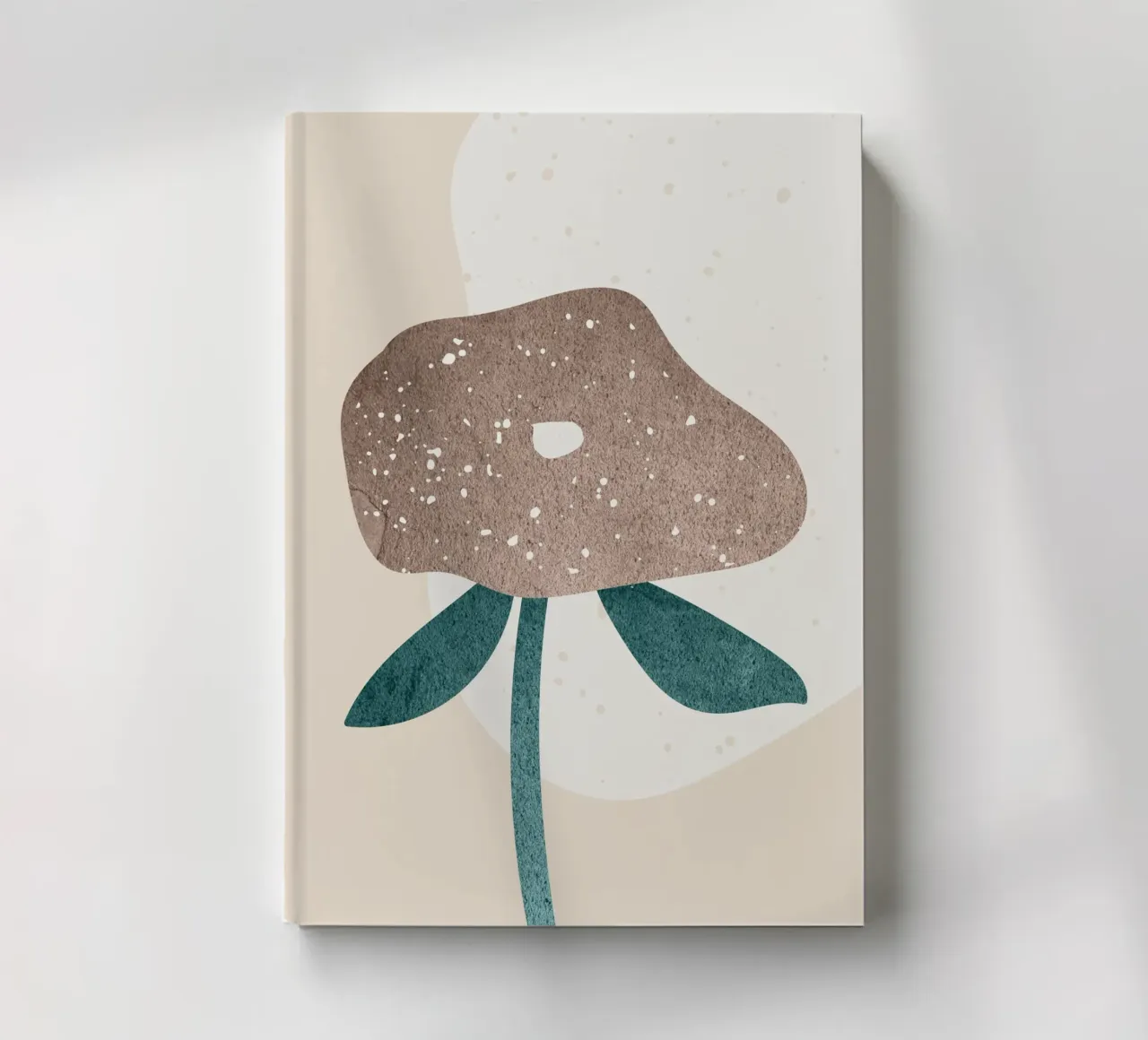 abstract art a simple flower notebook by vintageshop