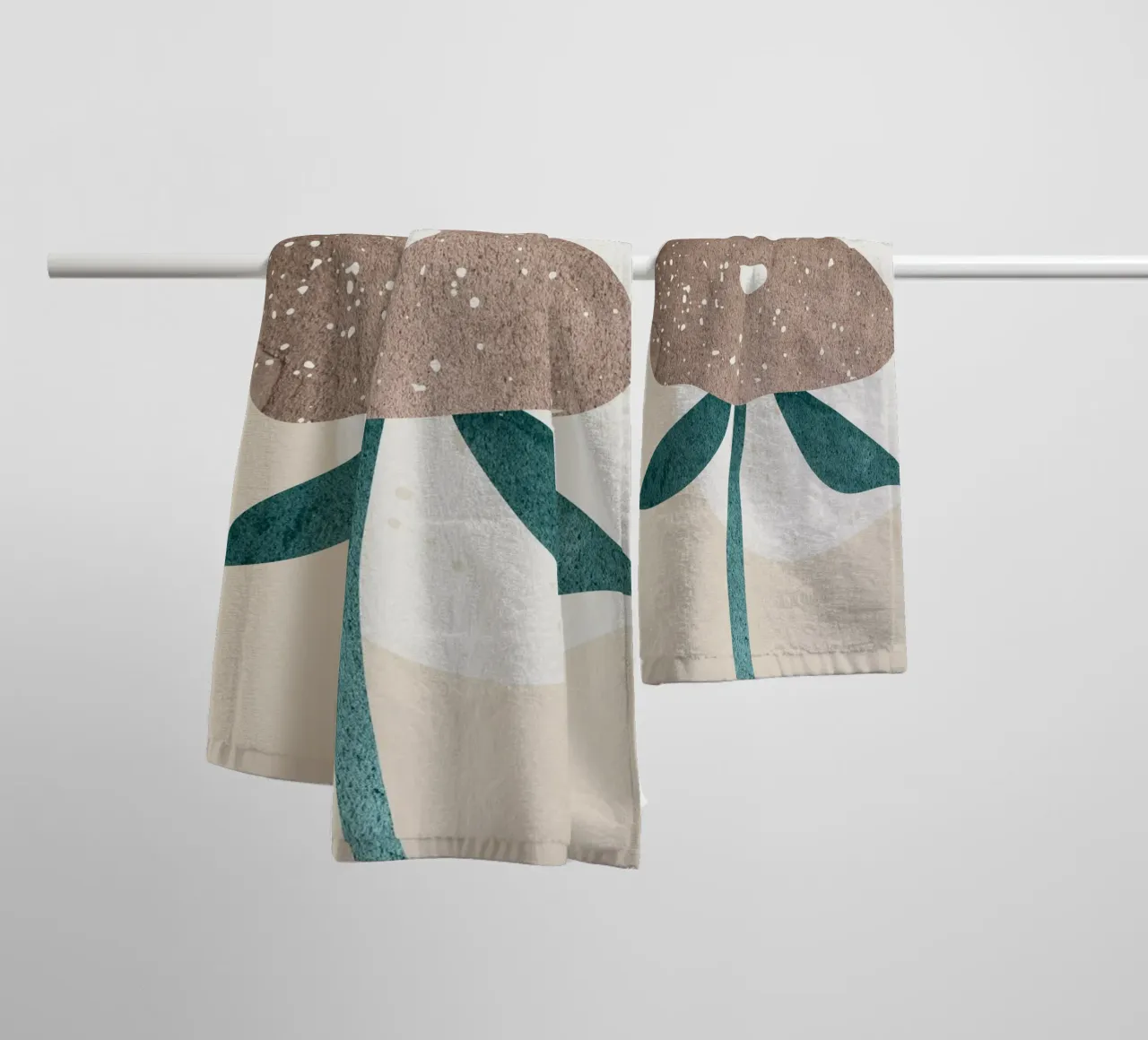 abstract art a simple flower asciugamano da bagno da vintageshop