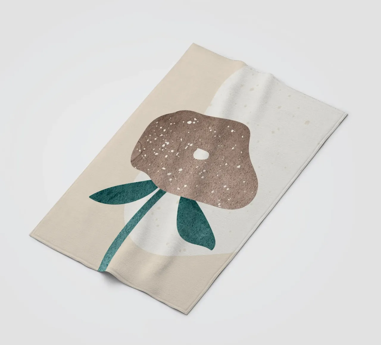 abstract art a simple flower coperta in pile da vintageshop