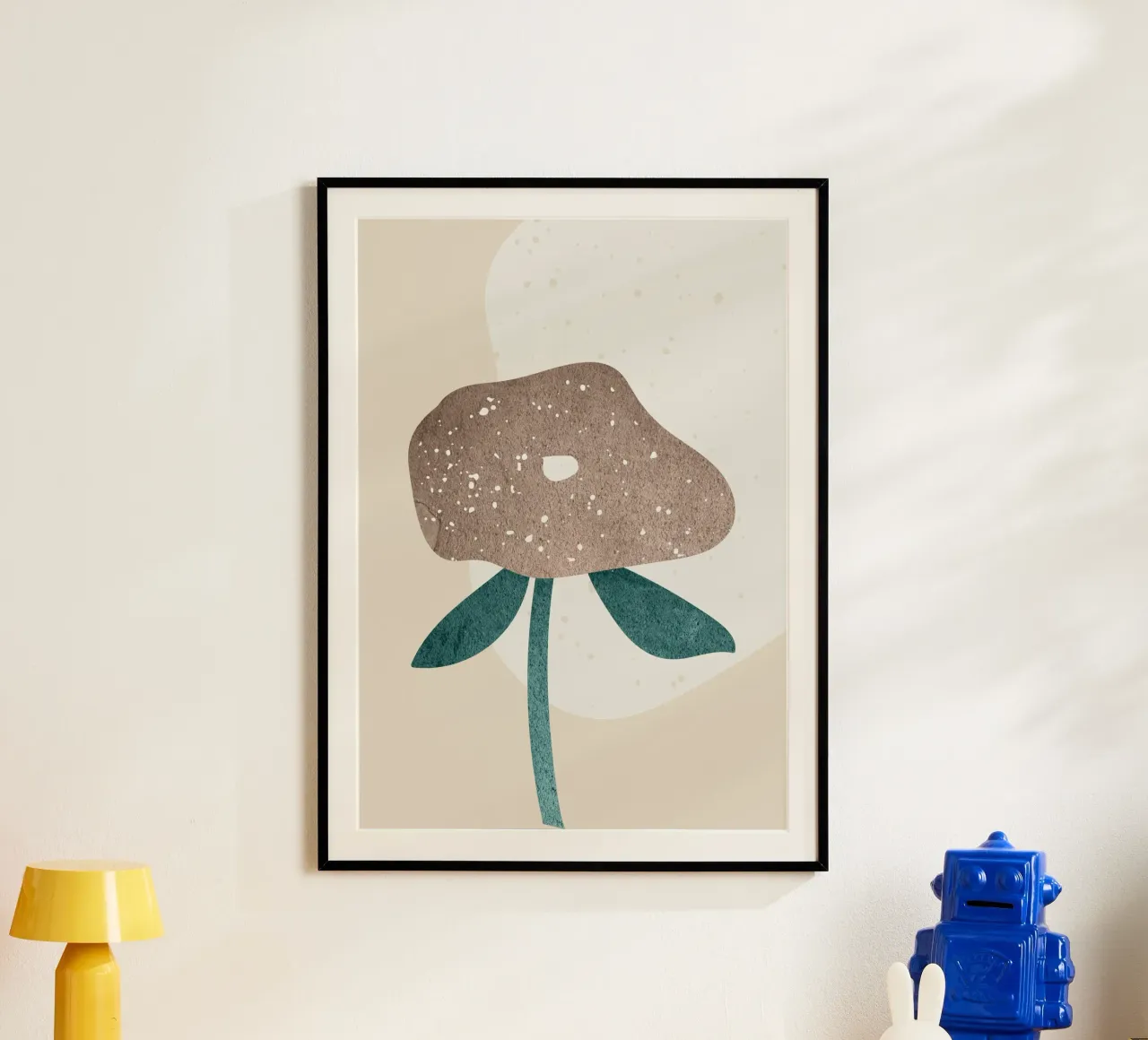 abstract art a simple flower carta hahnemühle da vintageshop