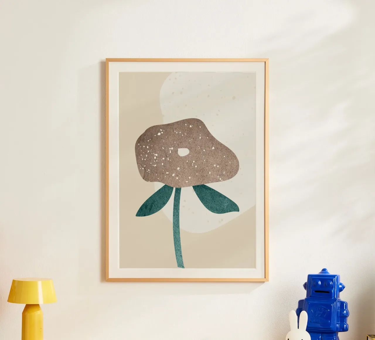 abstract art a simple flower carta hahnemühle da vintageshop