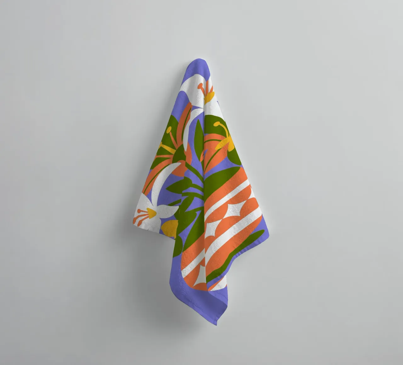 Flowers and Vases towel by FLOWER PLACE SHOP