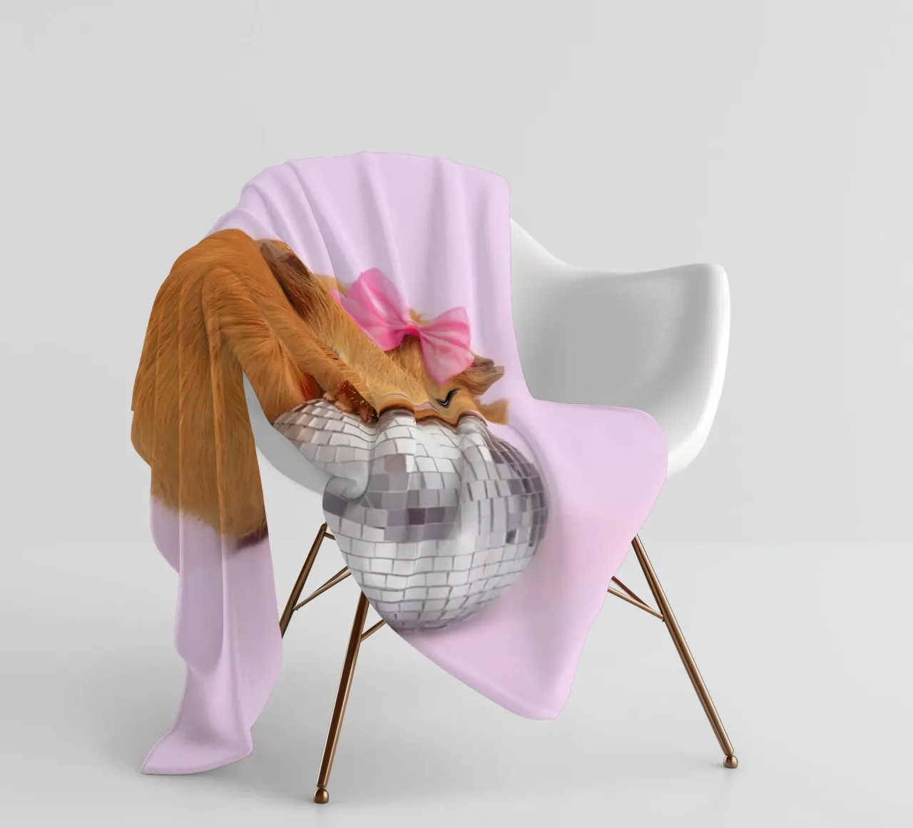 Party Animal fleece blanket by Paul Fuentes Design