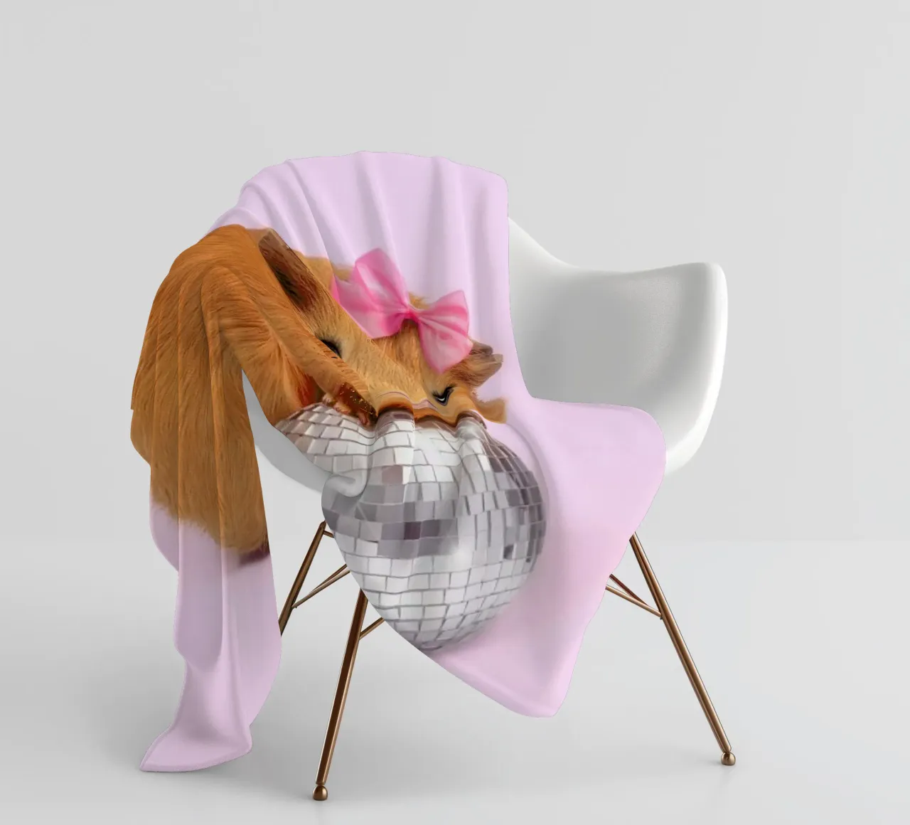 Party Animal fleece blanket by Paul Fuentes Design