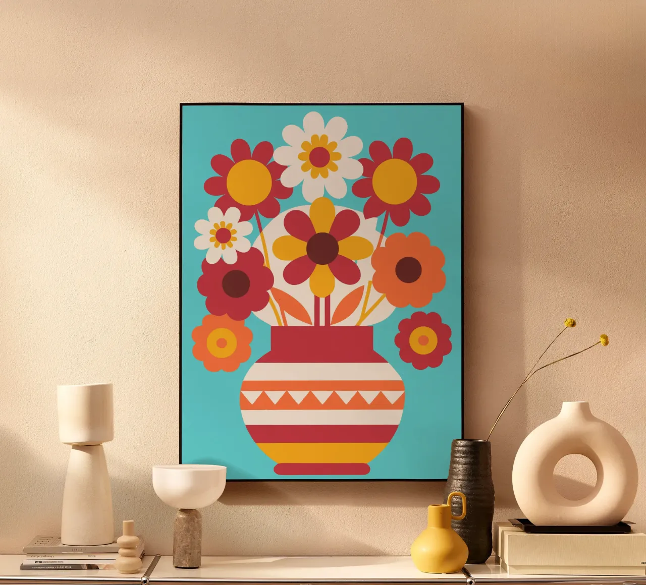 Flowers and Vases acrylic glass by FLOWER PLACE SHOP