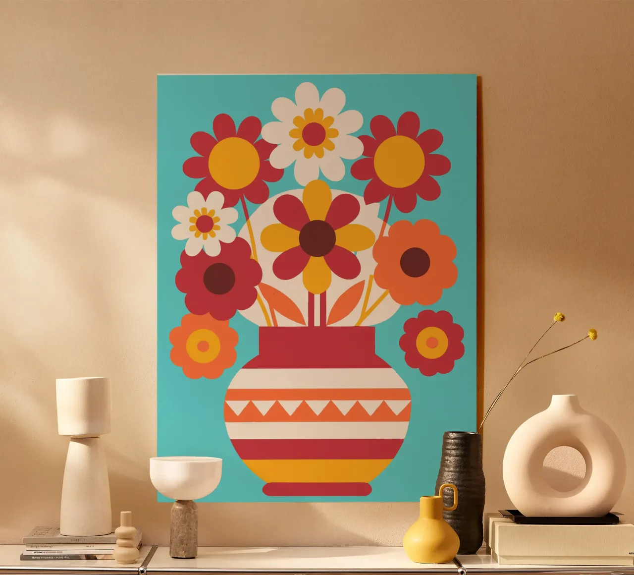 Flowers and Vases acrylic glass by FLOWER PLACE SHOP