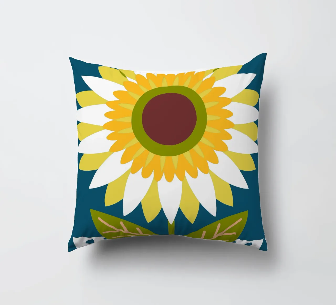 Sunflower decorative cushion by FLOWER PLACE SHOP