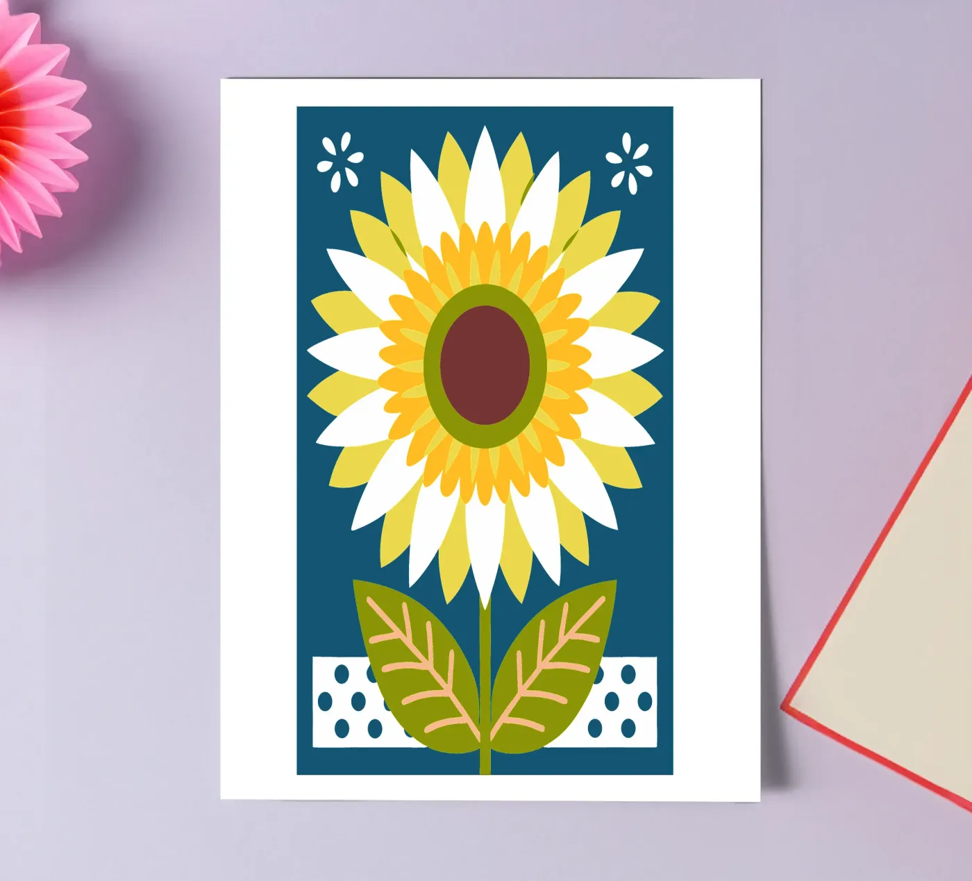 Sunflower sticker sheet by FLOWER PLACE SHOP