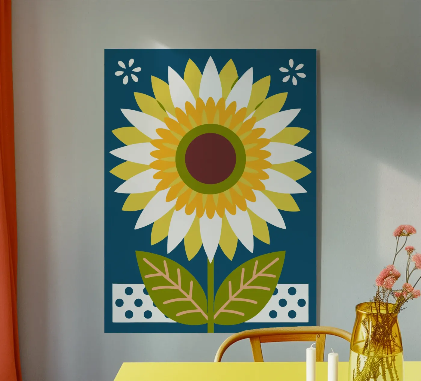 Tournesol plexiglas de FLOWER PLACE SHOP
