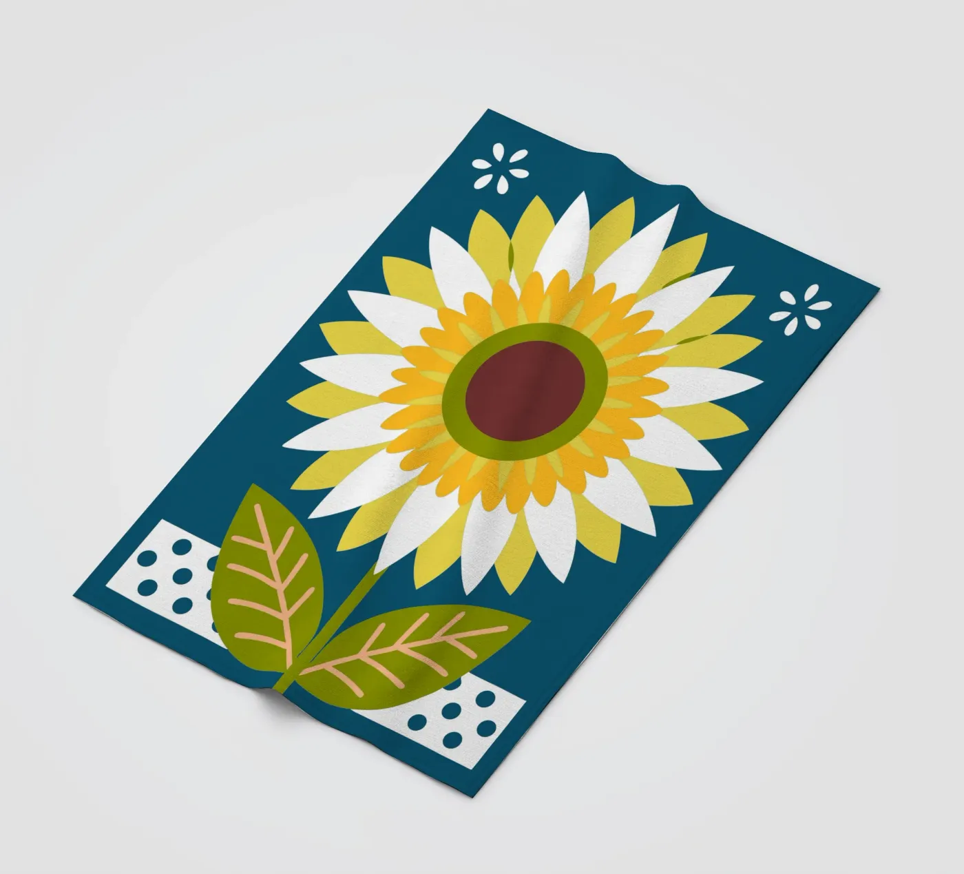 Zonnebloem fleecedeken van FLOWER PLACE SHOP