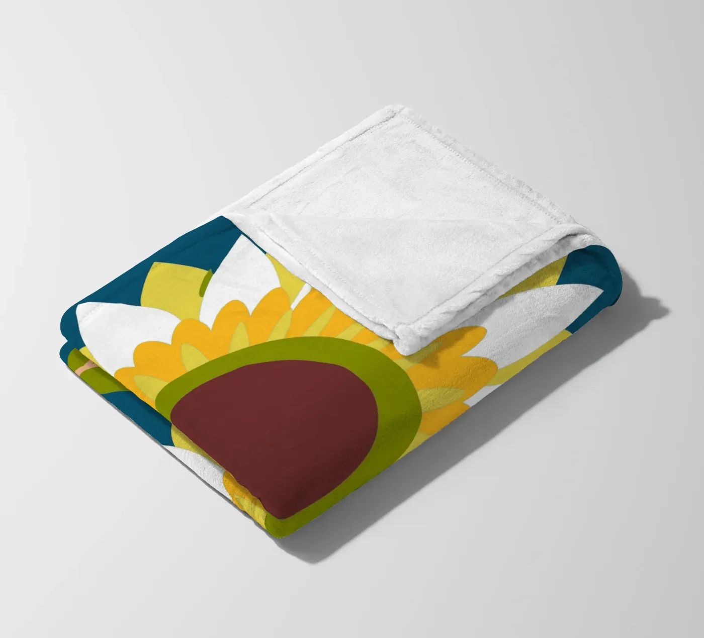 Zonnebloem fleecedeken van FLOWER PLACE SHOP