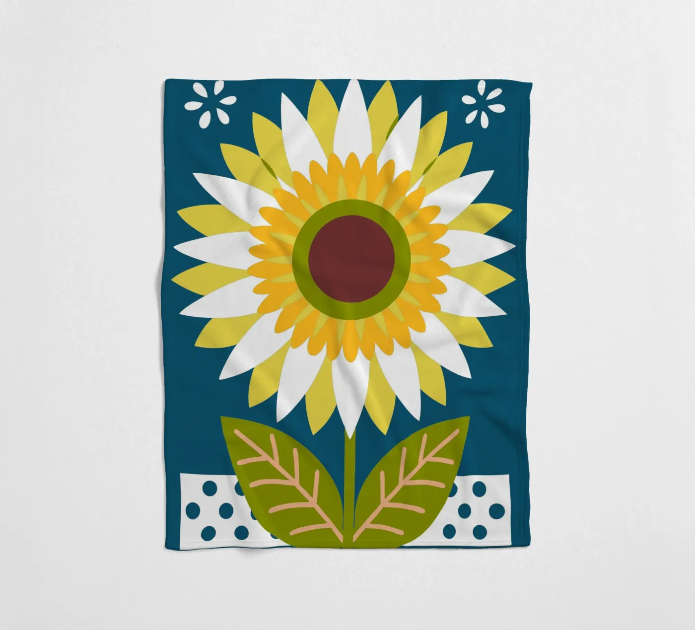 Zonnebloem fleecedeken van FLOWER PLACE SHOP