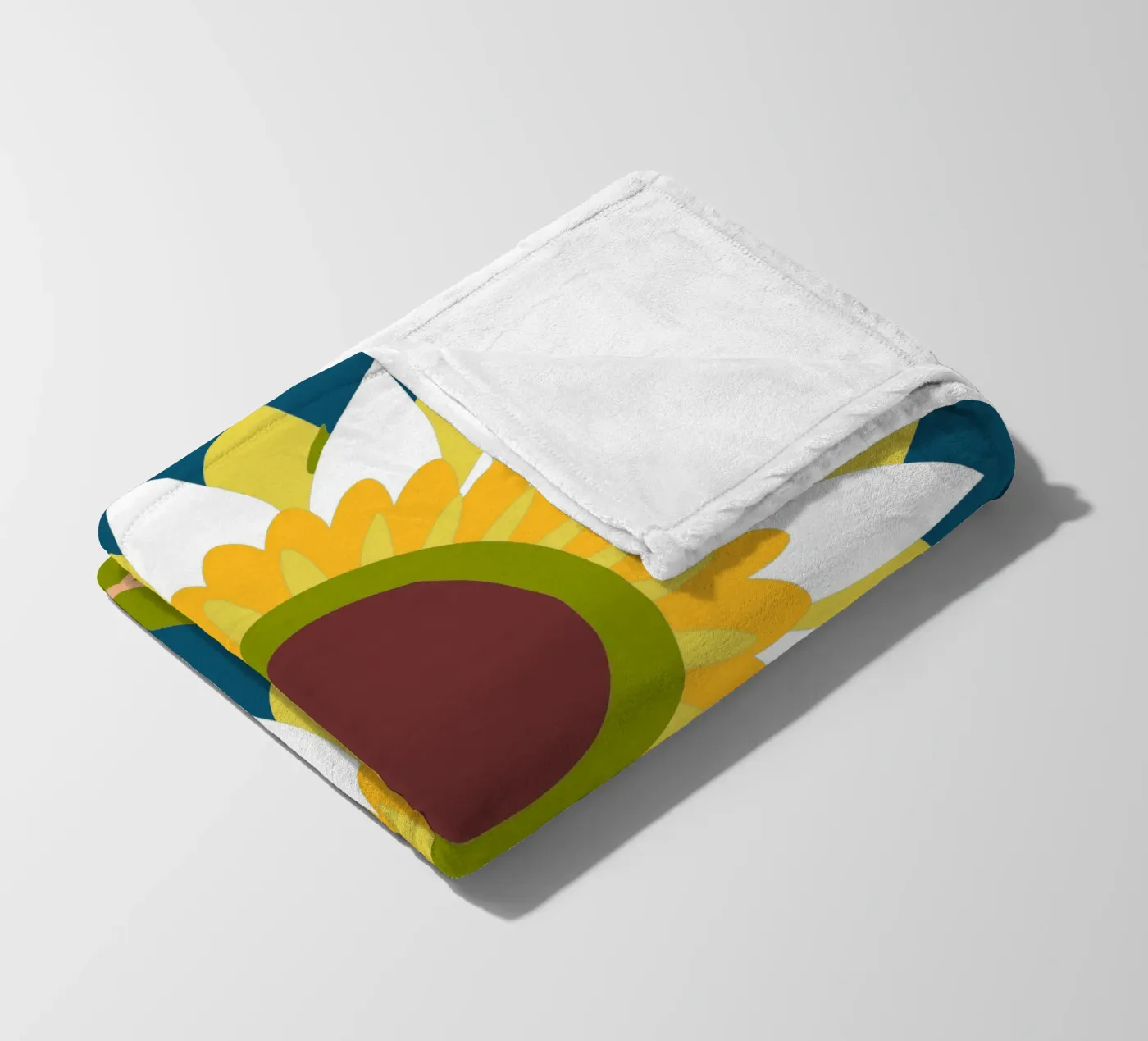 Zonnebloem fleecedeken van FLOWER PLACE SHOP