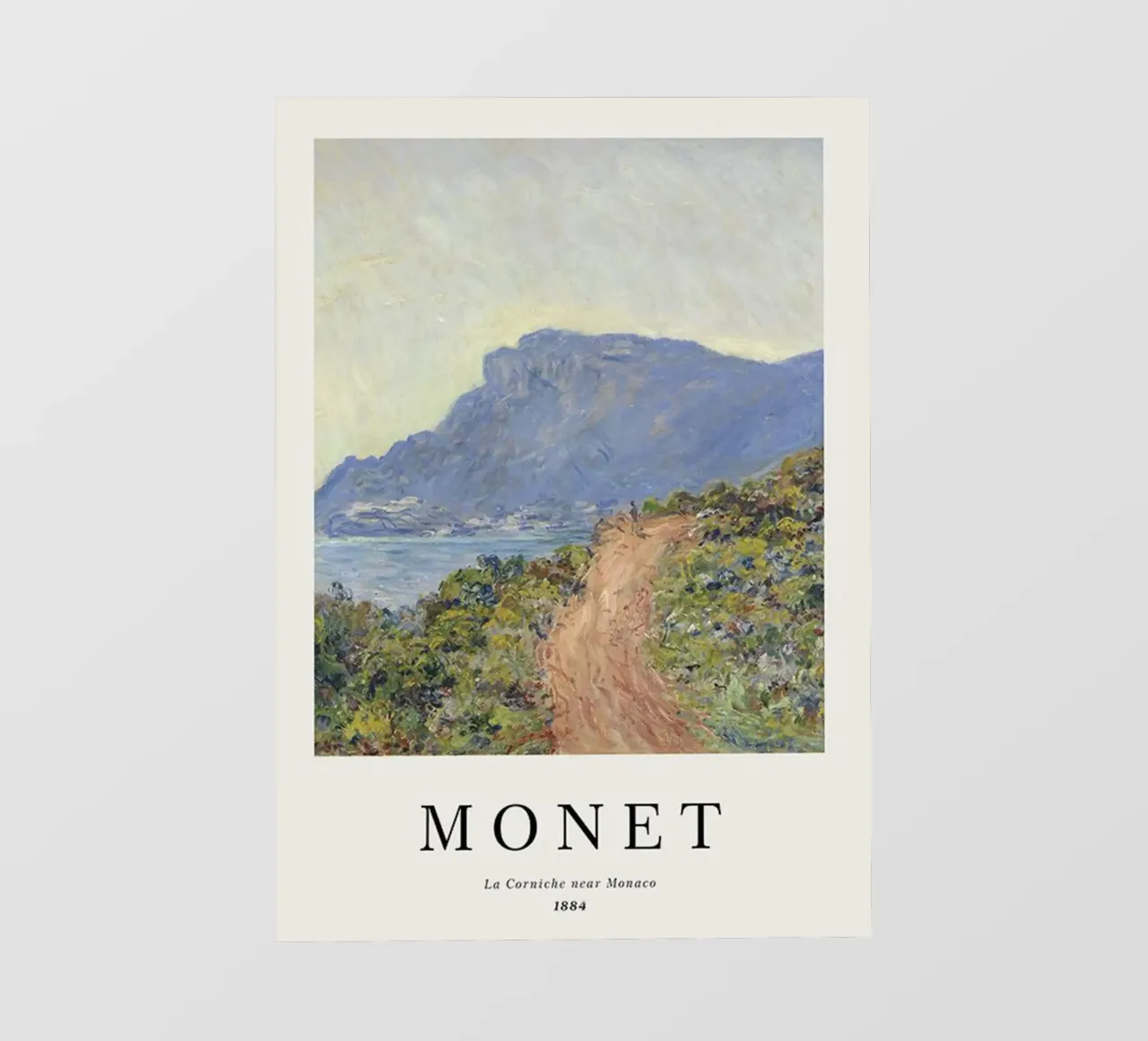 peaceful mountain beach claude monet photo wallpaper by belong shop
