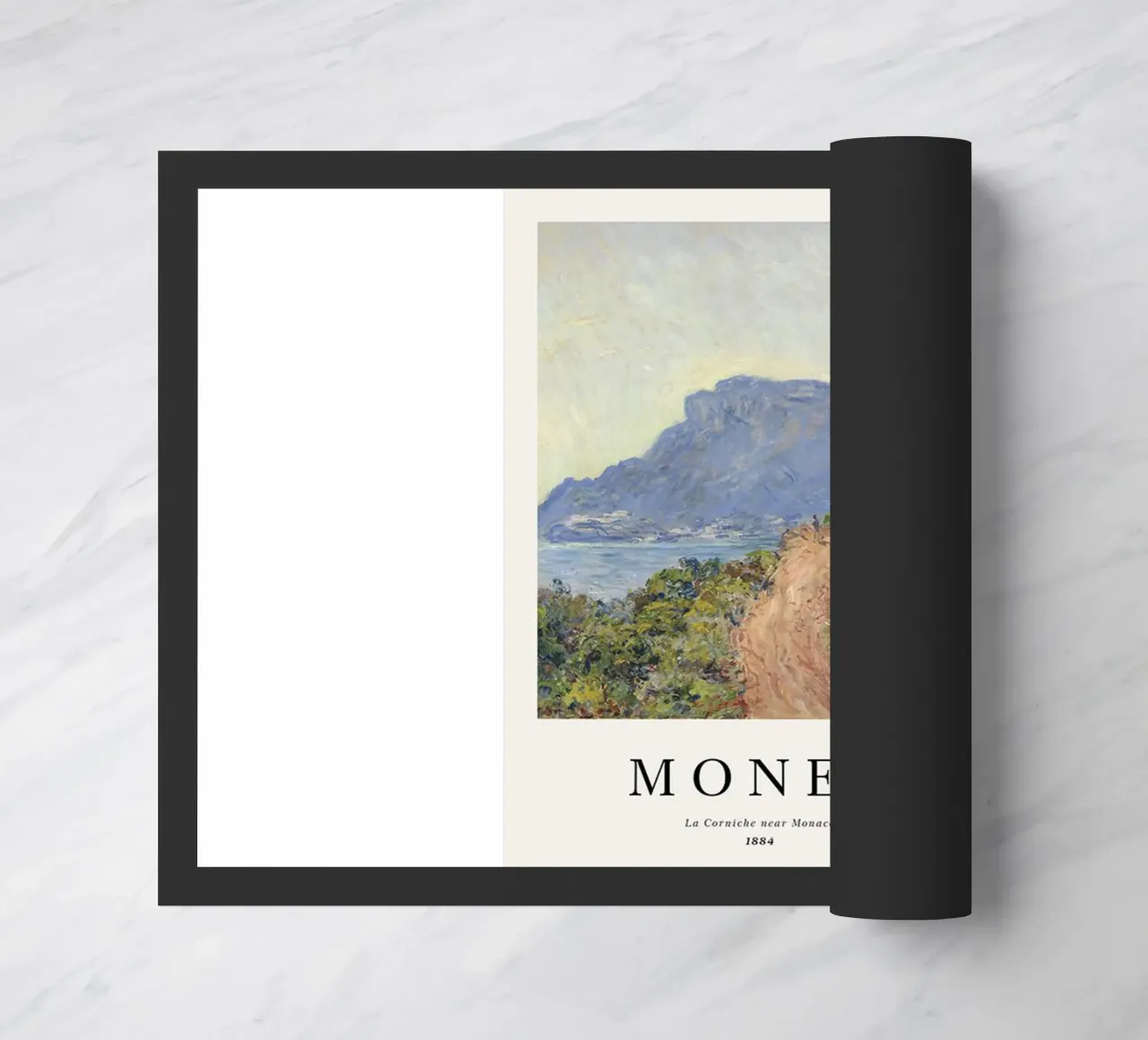 spiaggia tranquilla di montagna claude monet zerbino da belong shop