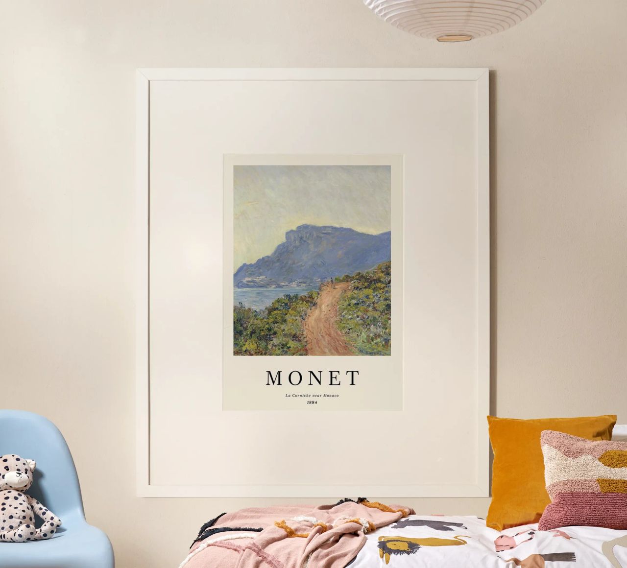 friedlicher bergstrand claude monet Poster von belong shop