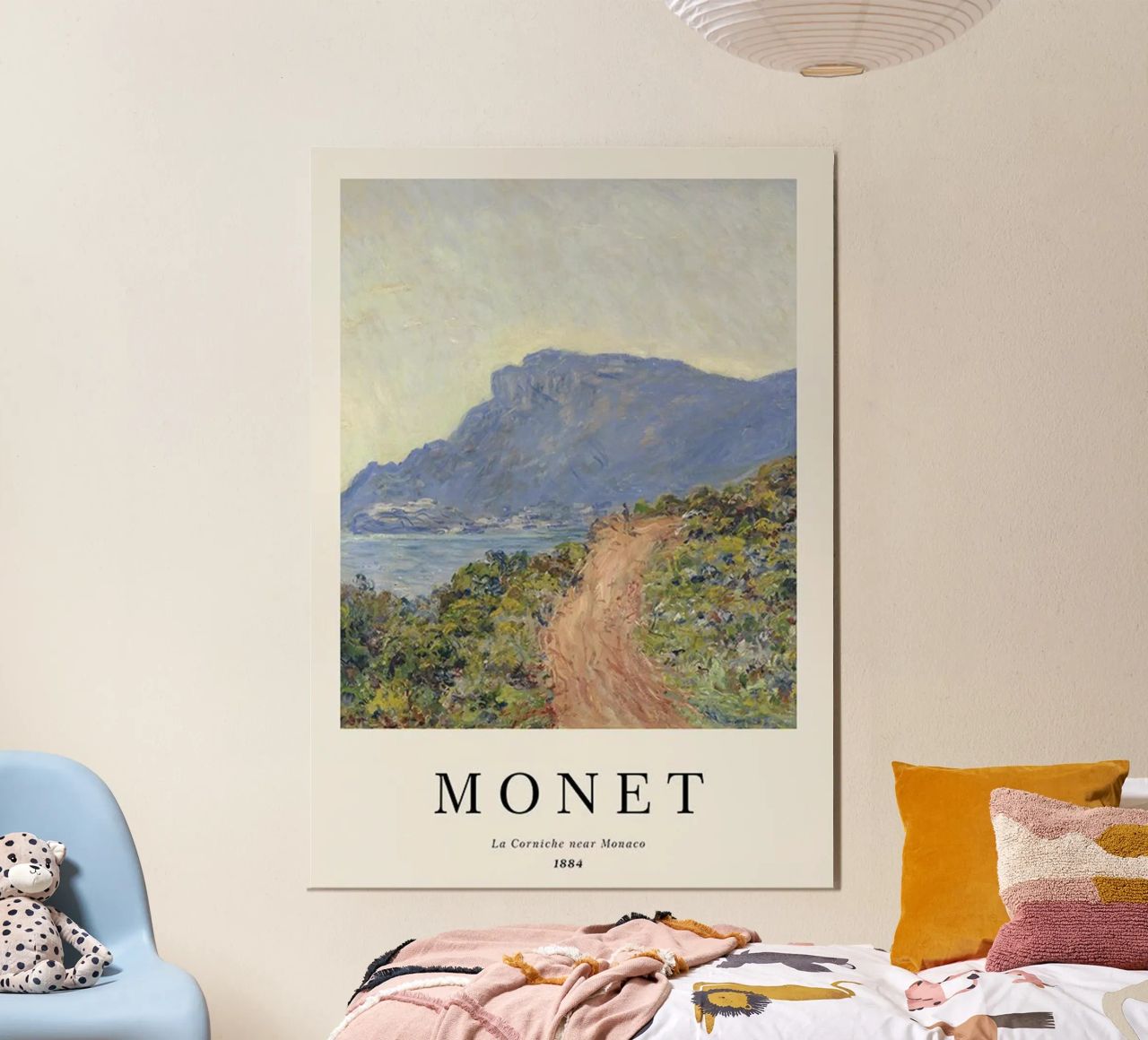 friedlicher bergstrand claude monet Poster von belong shop