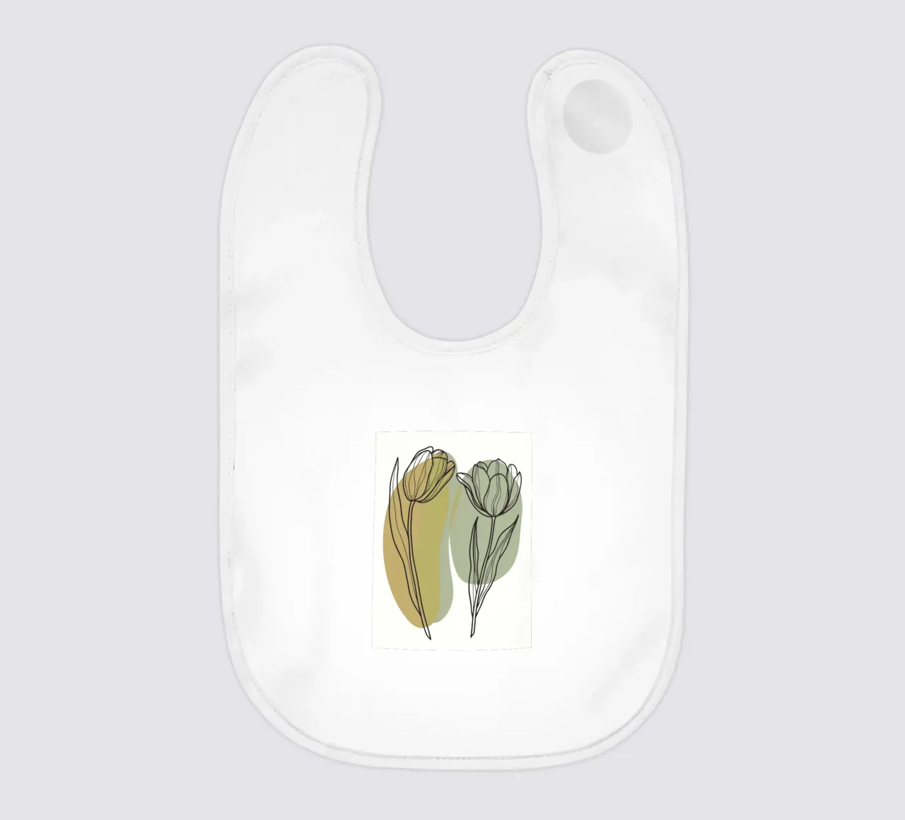 Two Tulips baby bib by RELAXING TOUCH