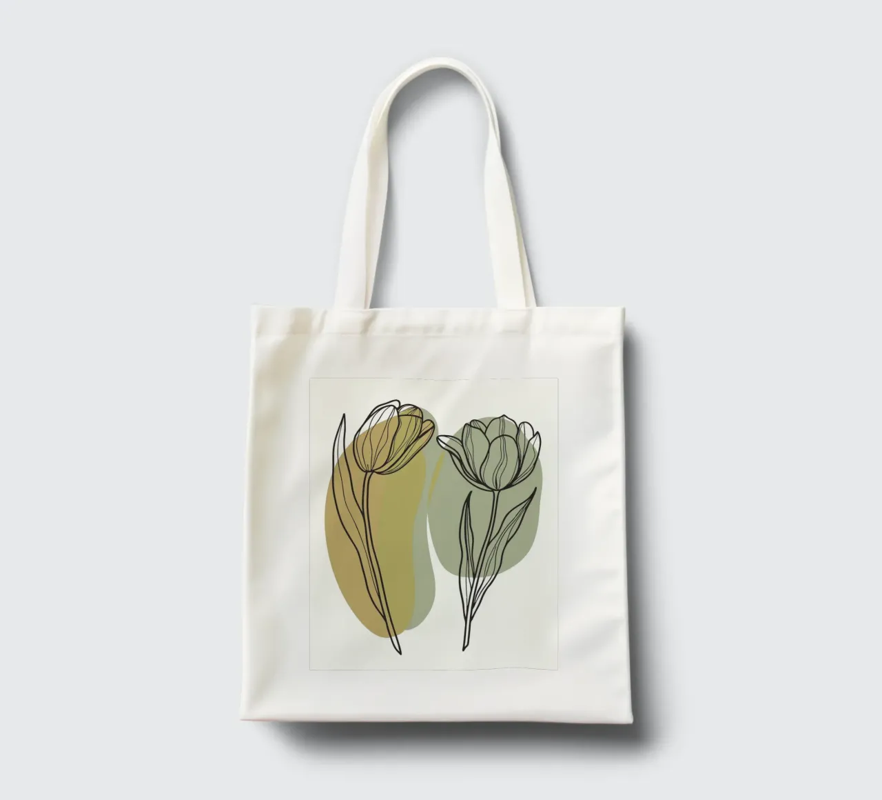 Two Tulips tote bag by RELAXING TOUCH