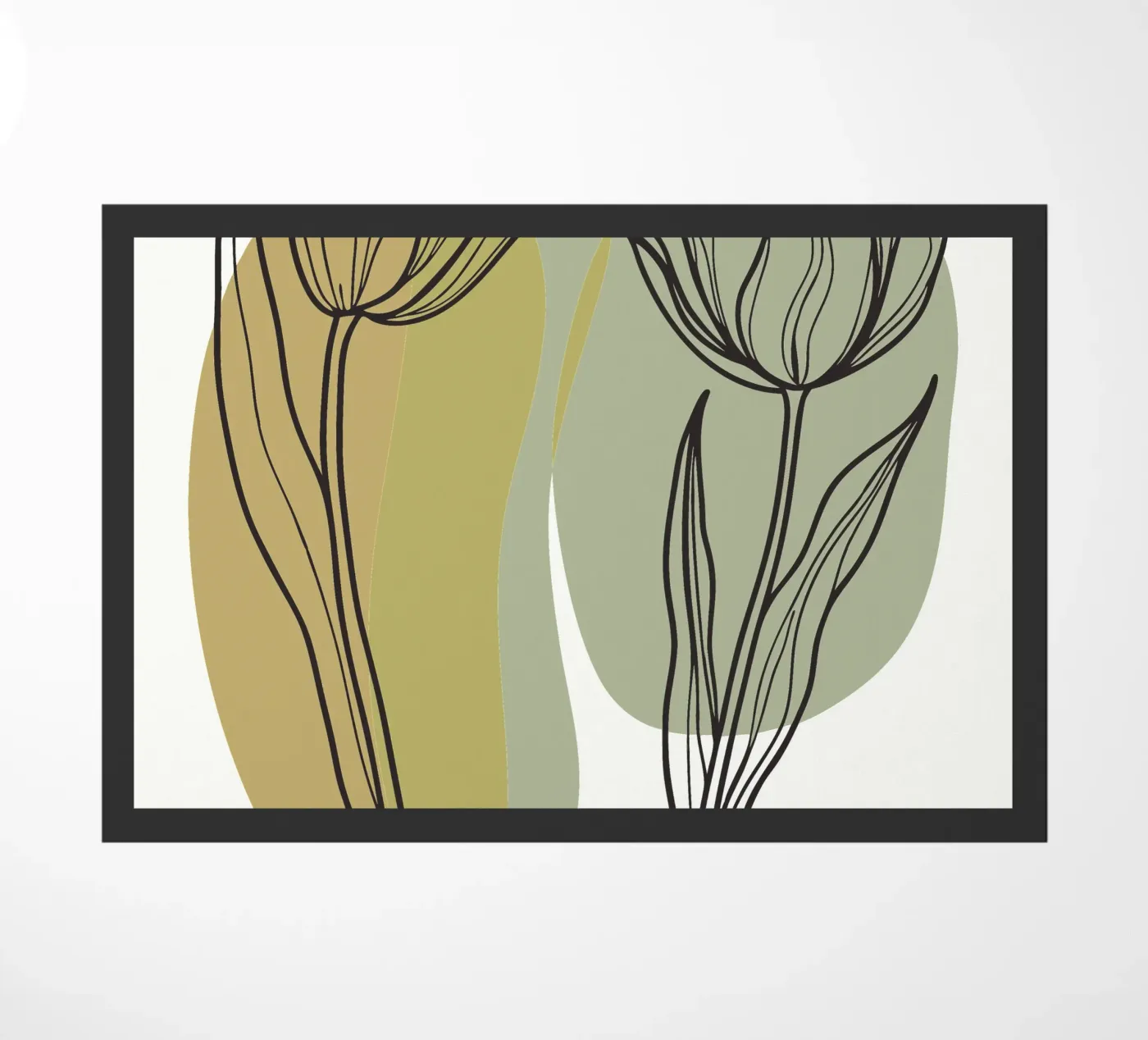 Two Tulips doormat by RELAXING TOUCH