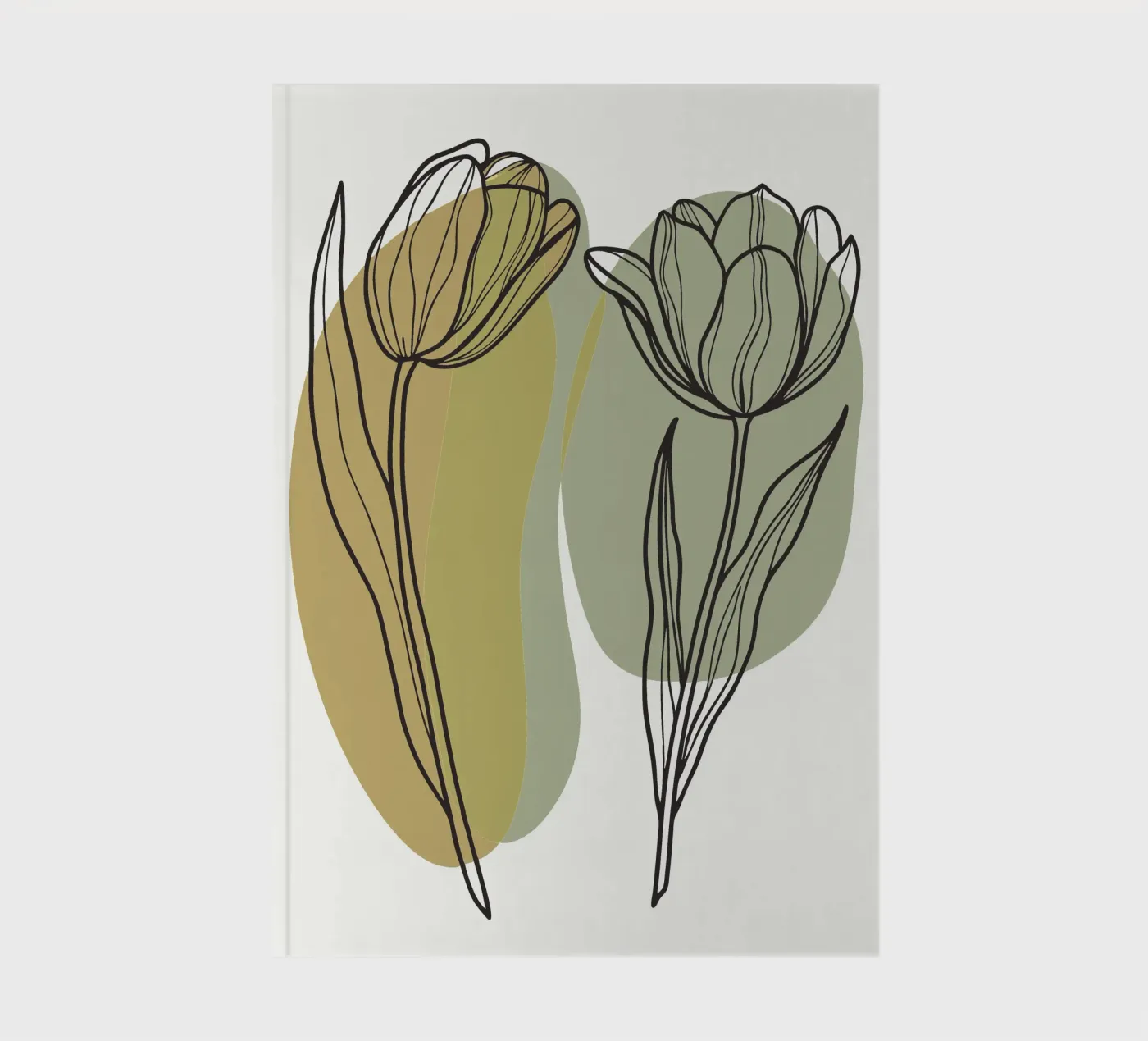 Two Tulips notebook by RELAXING TOUCH
