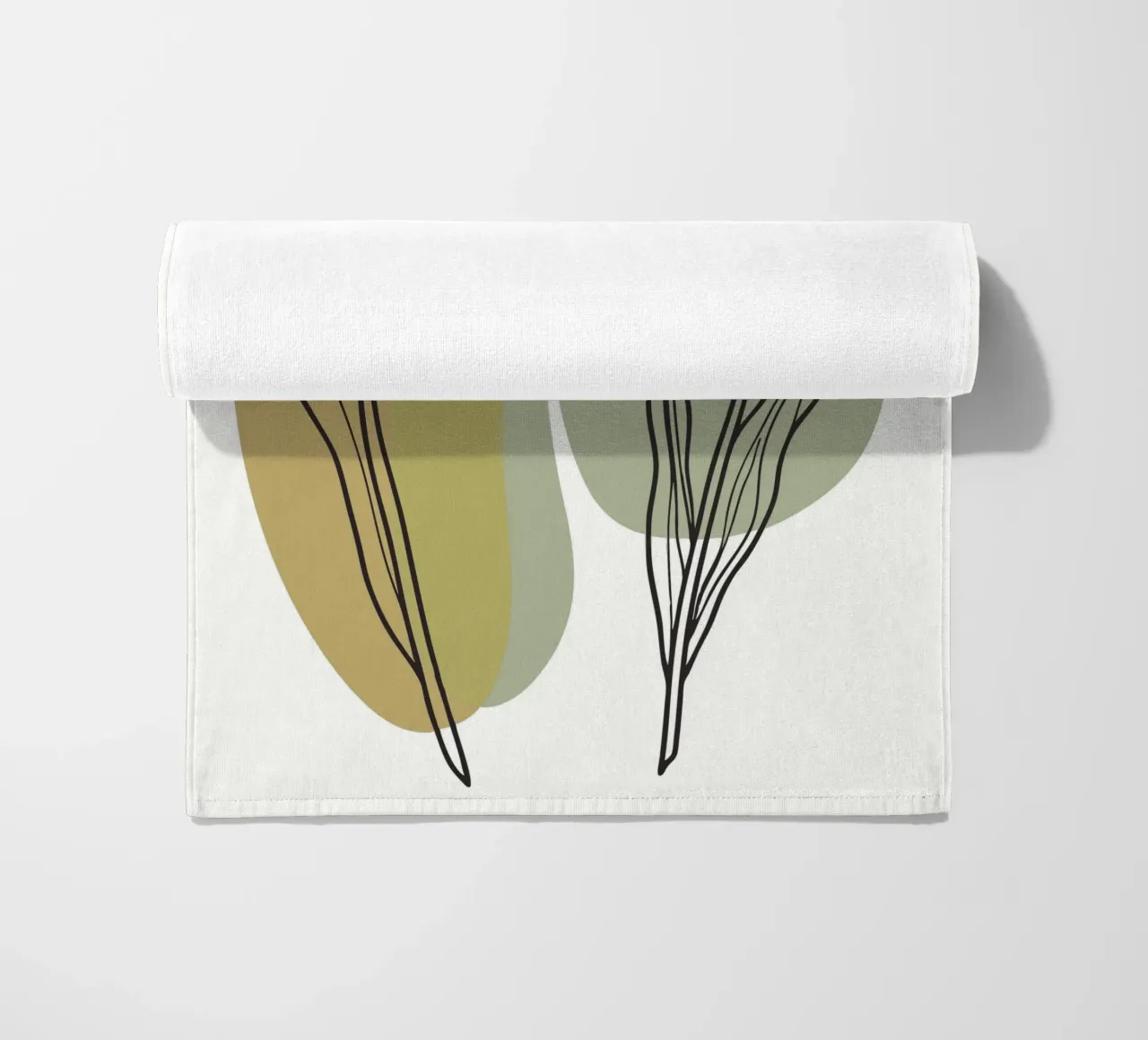 Two Tulips beach towel by RELAXING TOUCH