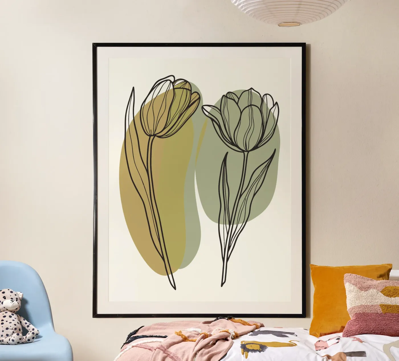 Two Tulips poster by RELAXING TOUCH