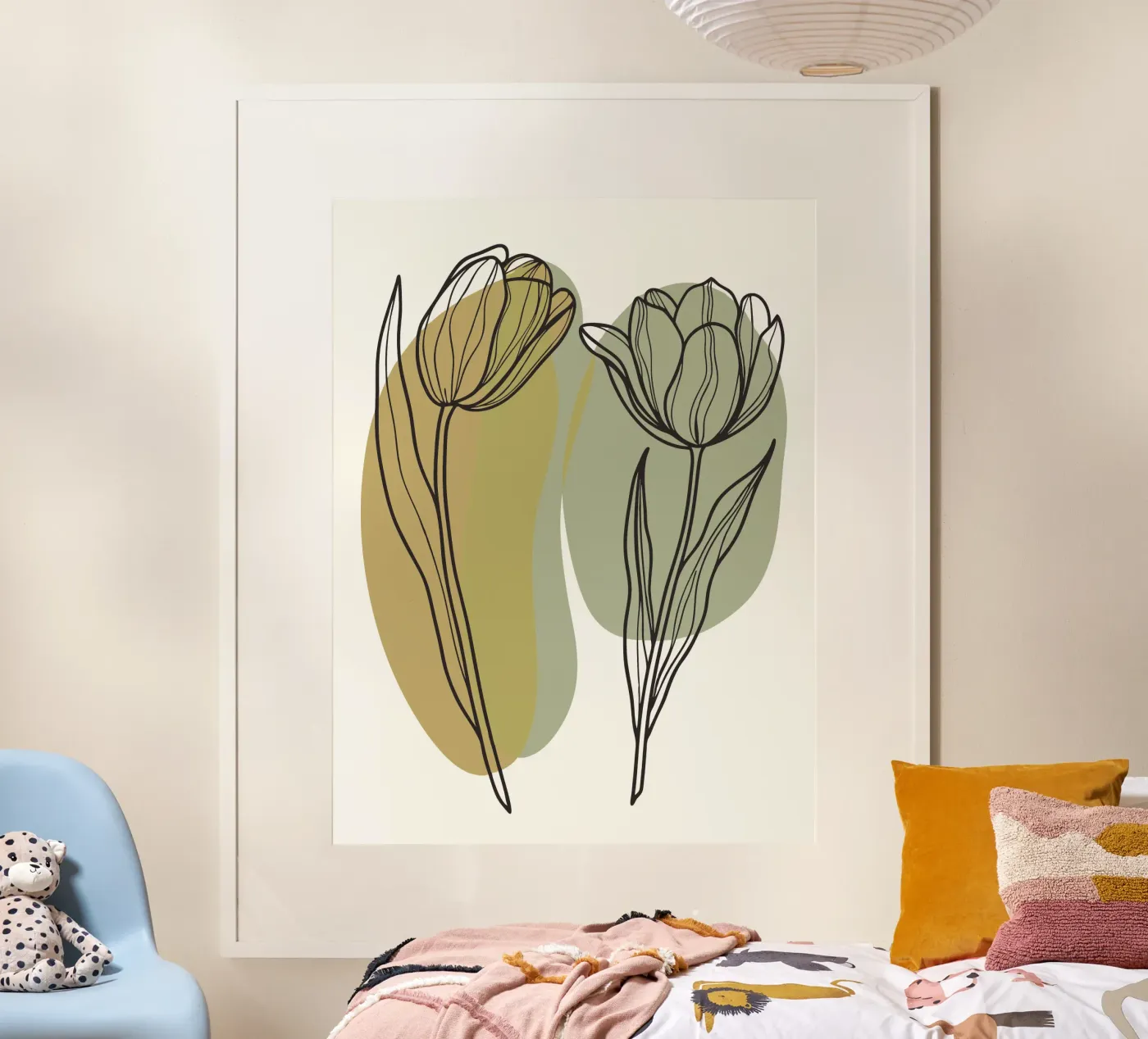 Two Tulips poster by RELAXING TOUCH