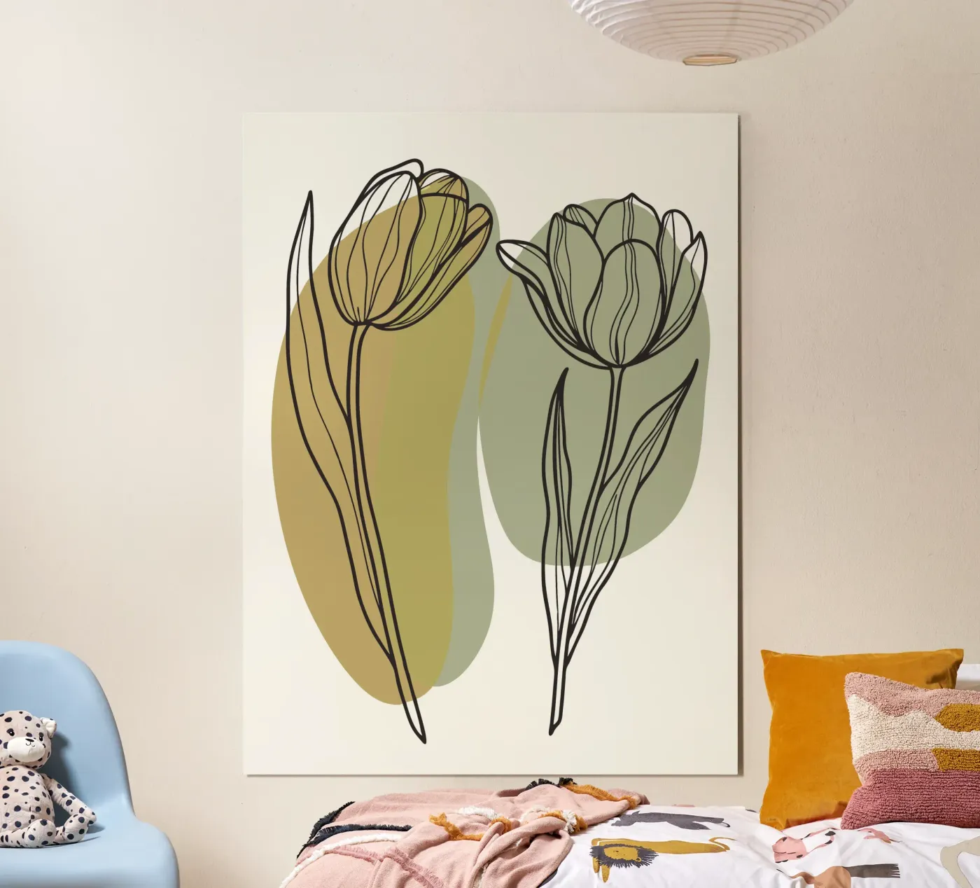 Two Tulips poster by RELAXING TOUCH