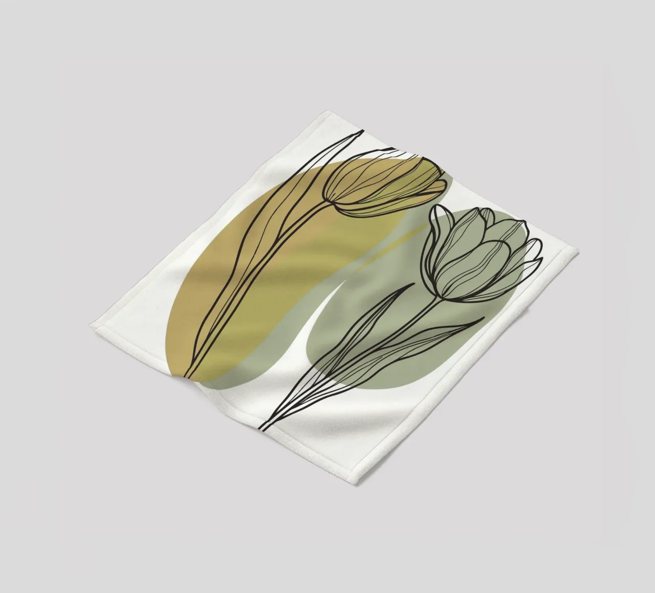 Due tulipani coperta in pile da RELAXING TOUCH