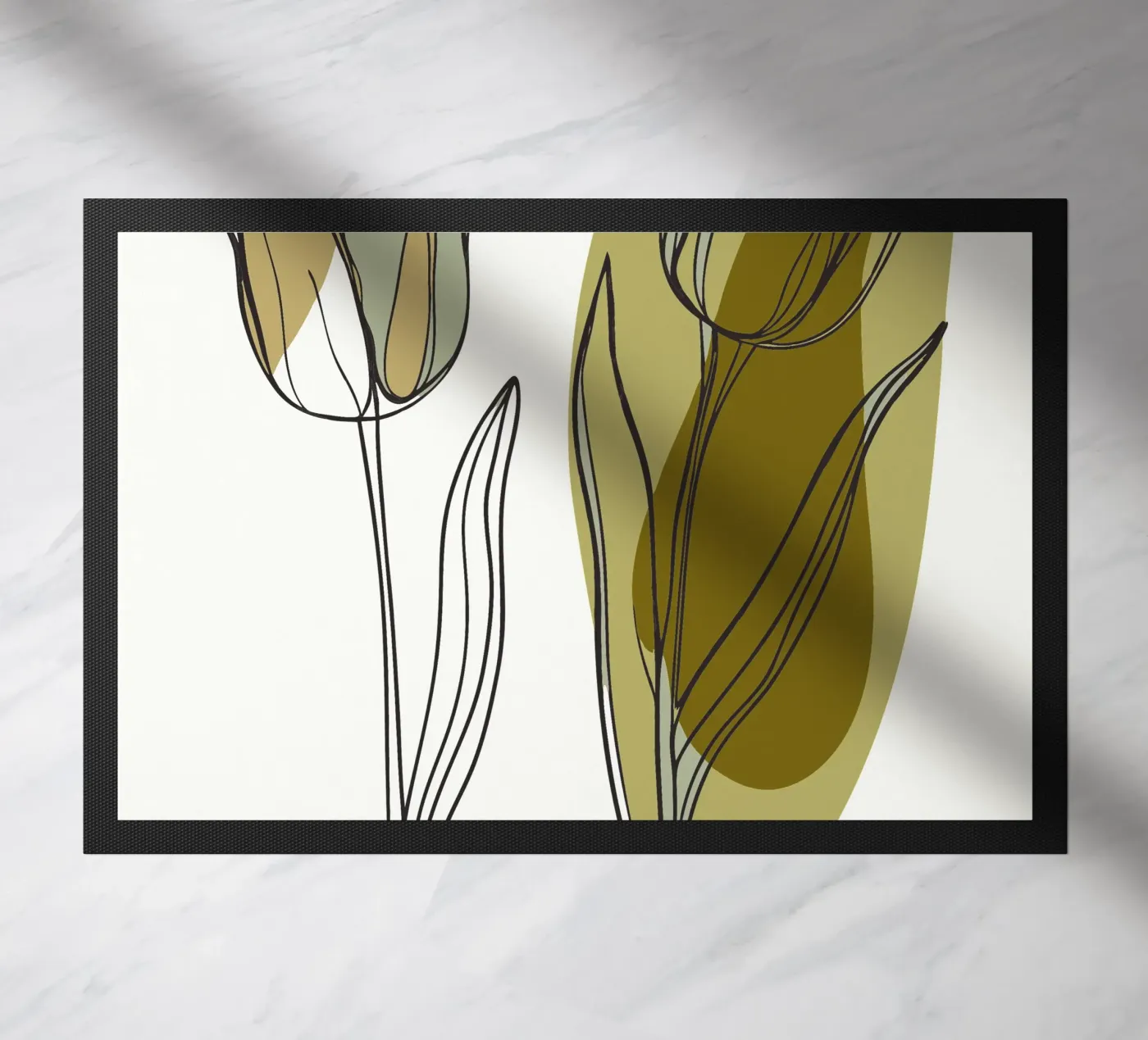 Two Tulips doormat by RELAXING TOUCH