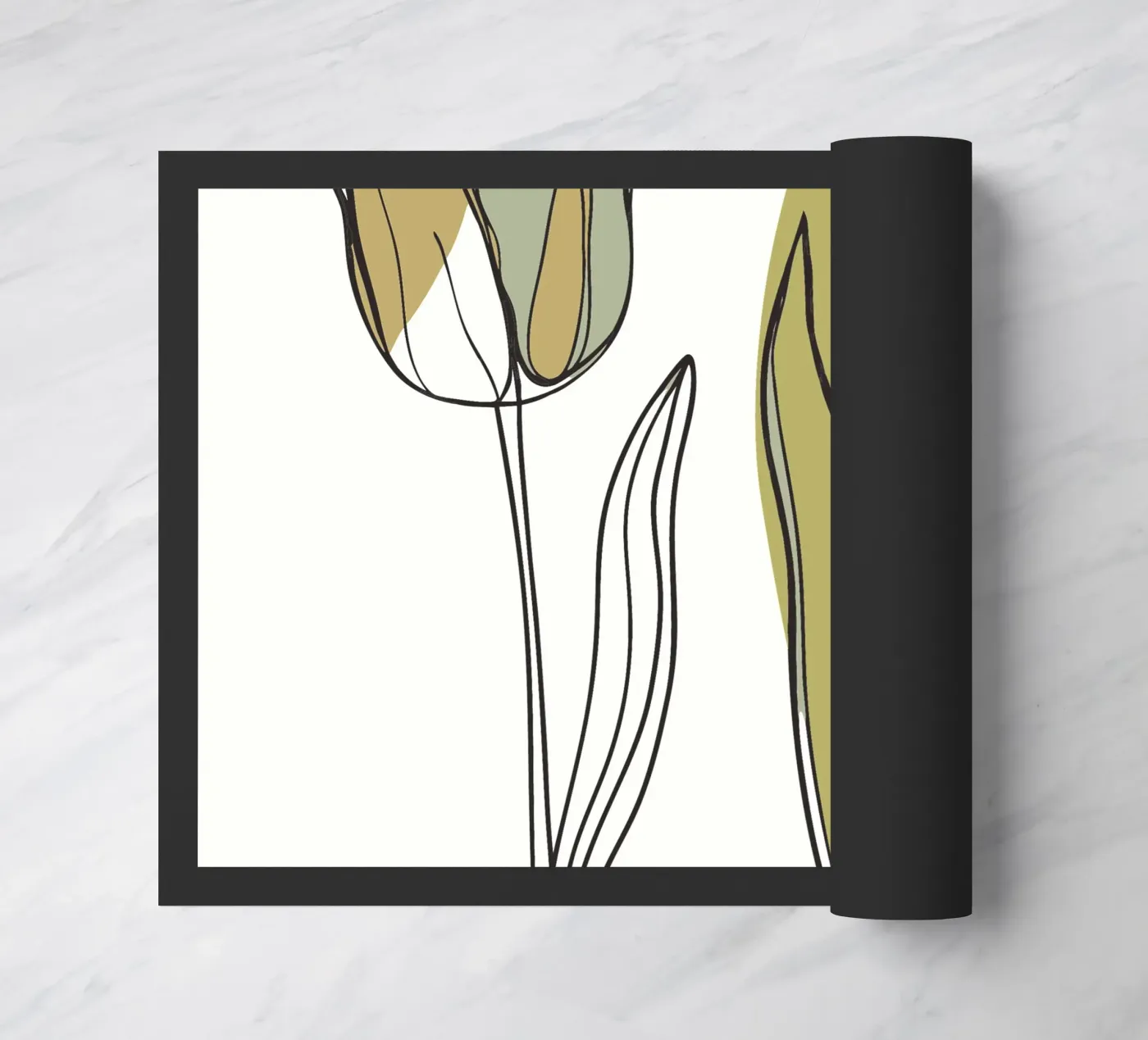 Two Tulips doormat by RELAXING TOUCH