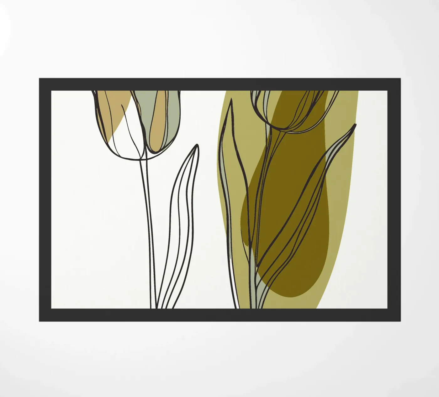 Two Tulips doormat by RELAXING TOUCH