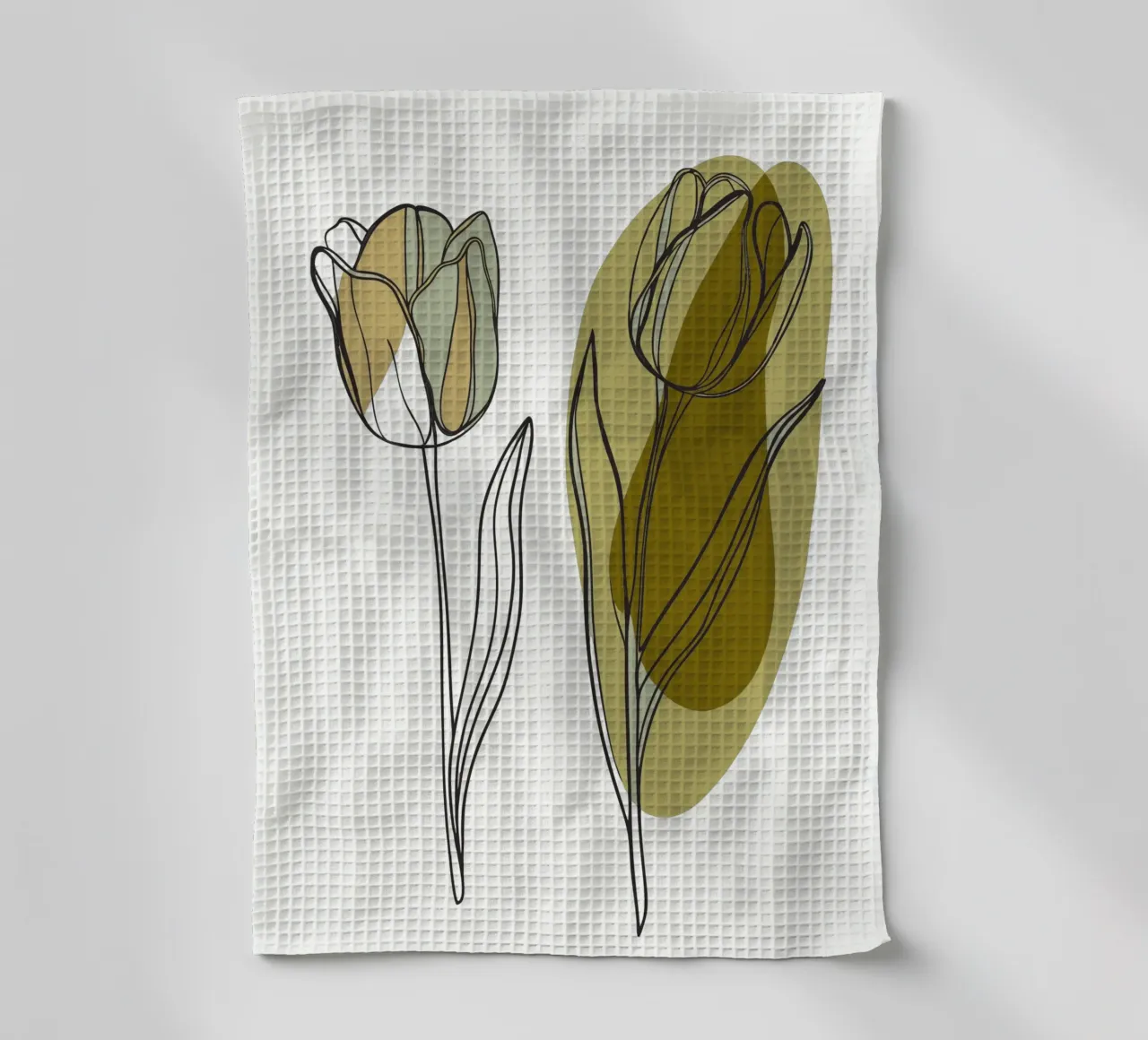 Due tulipani canovaccio da cucina da RELAXING TOUCH