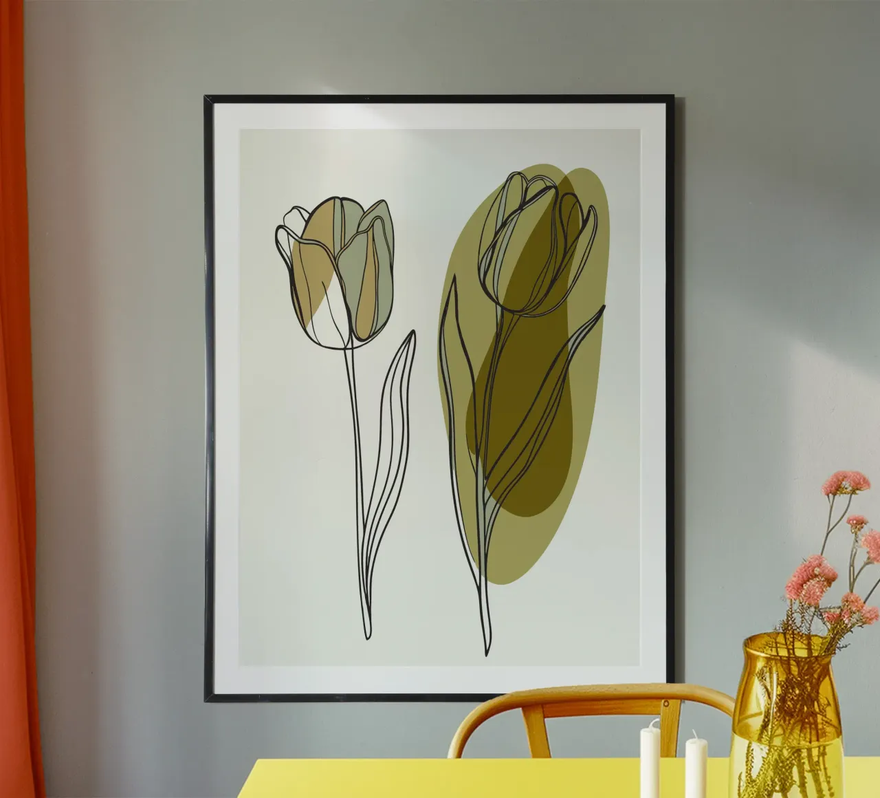Due tulipani poster da RELAXING TOUCH