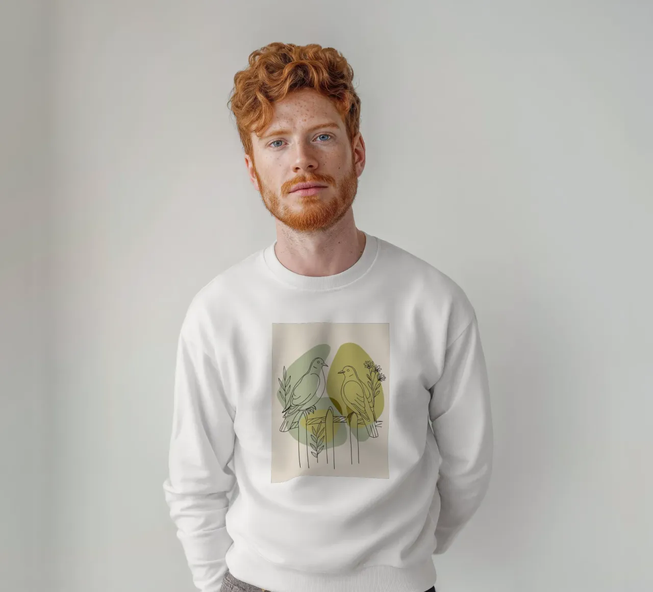 Two Doves sweatshirt by RELAXING TOUCH