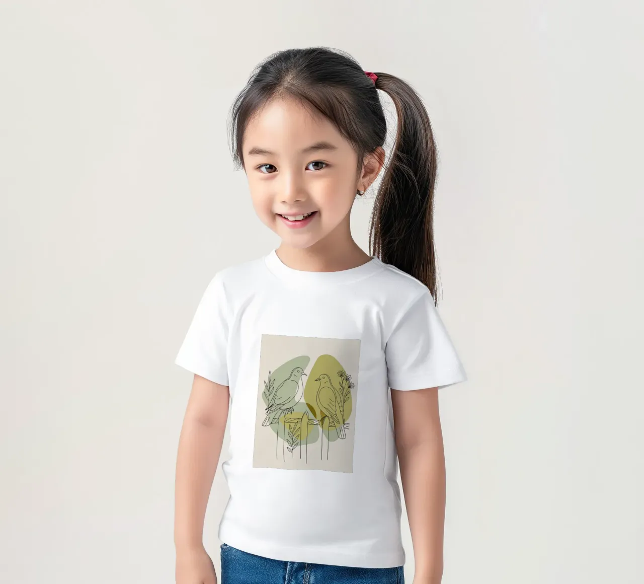 Due colombe t-shirt bambini da RELAXING TOUCH