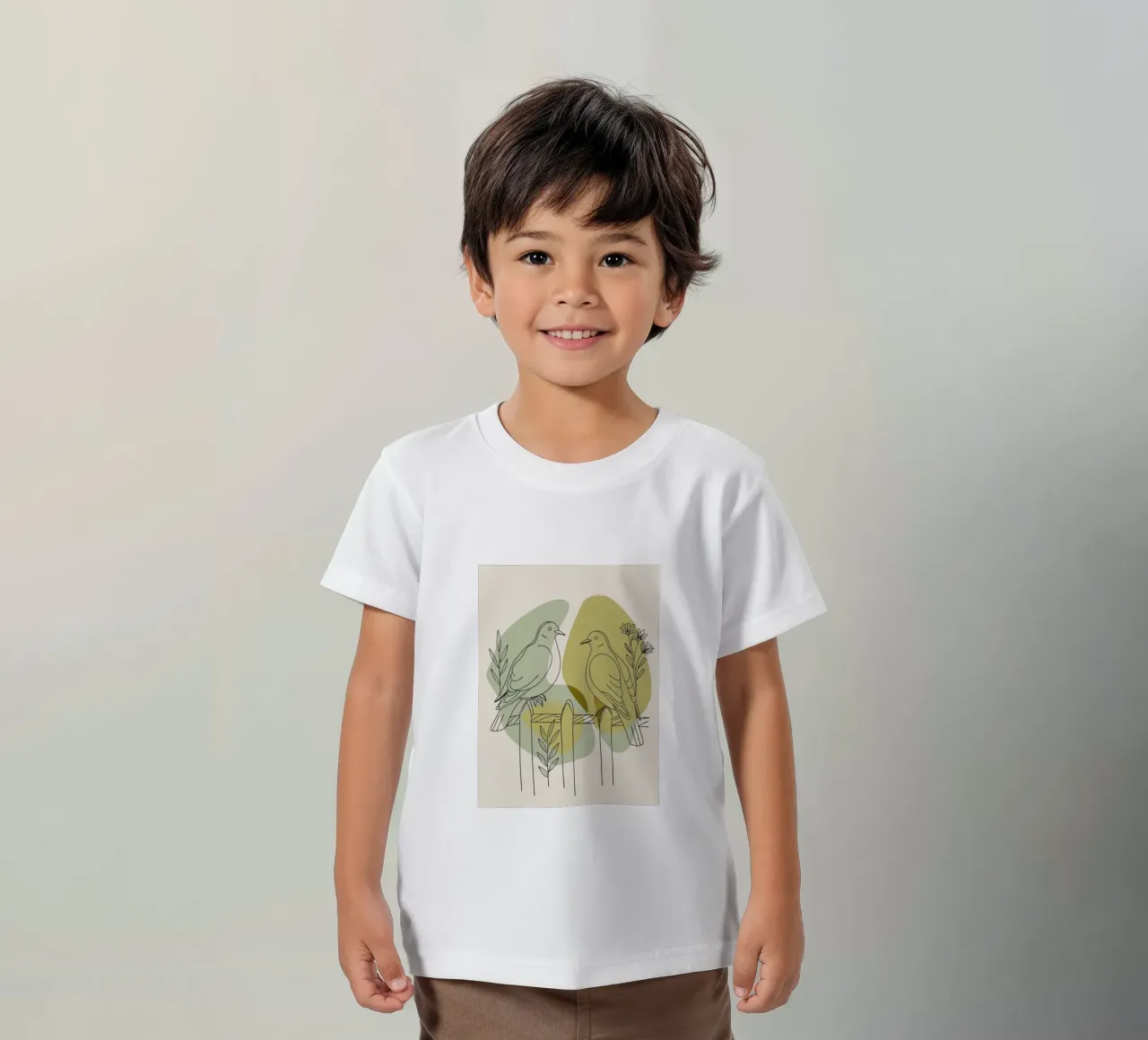 Due colombe t-shirt bambini da RELAXING TOUCH