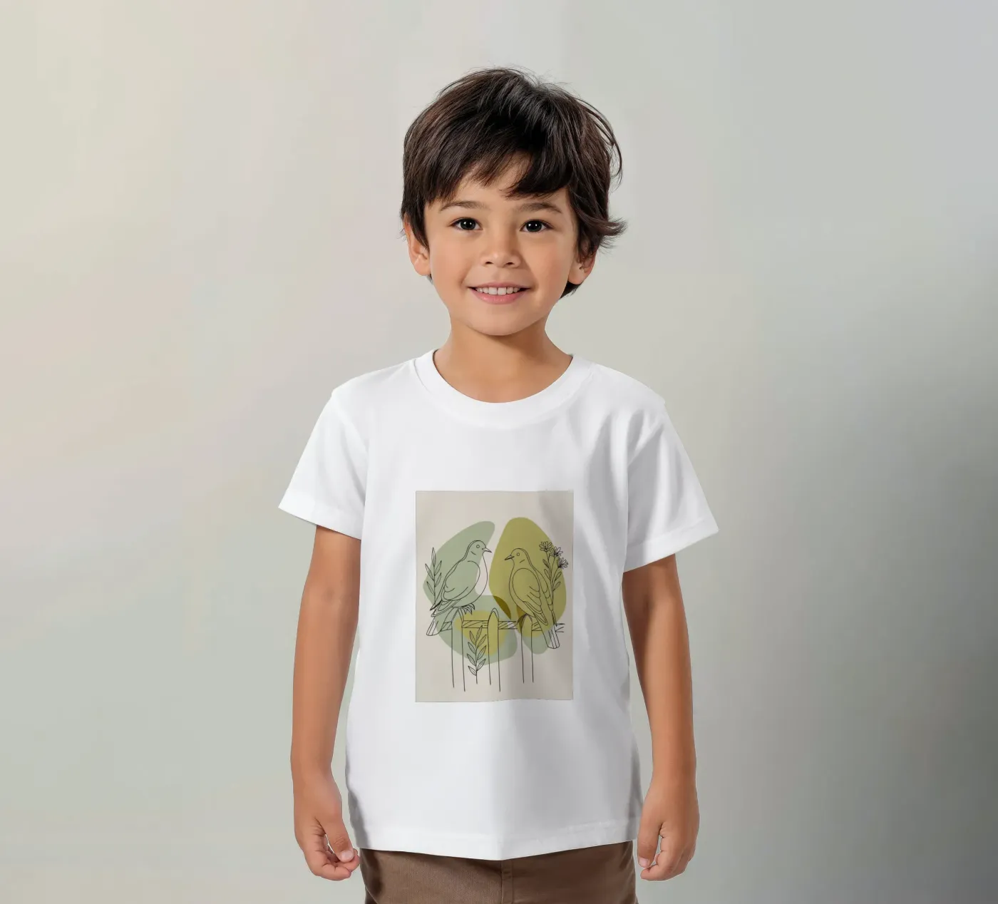 Due colombe t-shirt bambini da RELAXING TOUCH