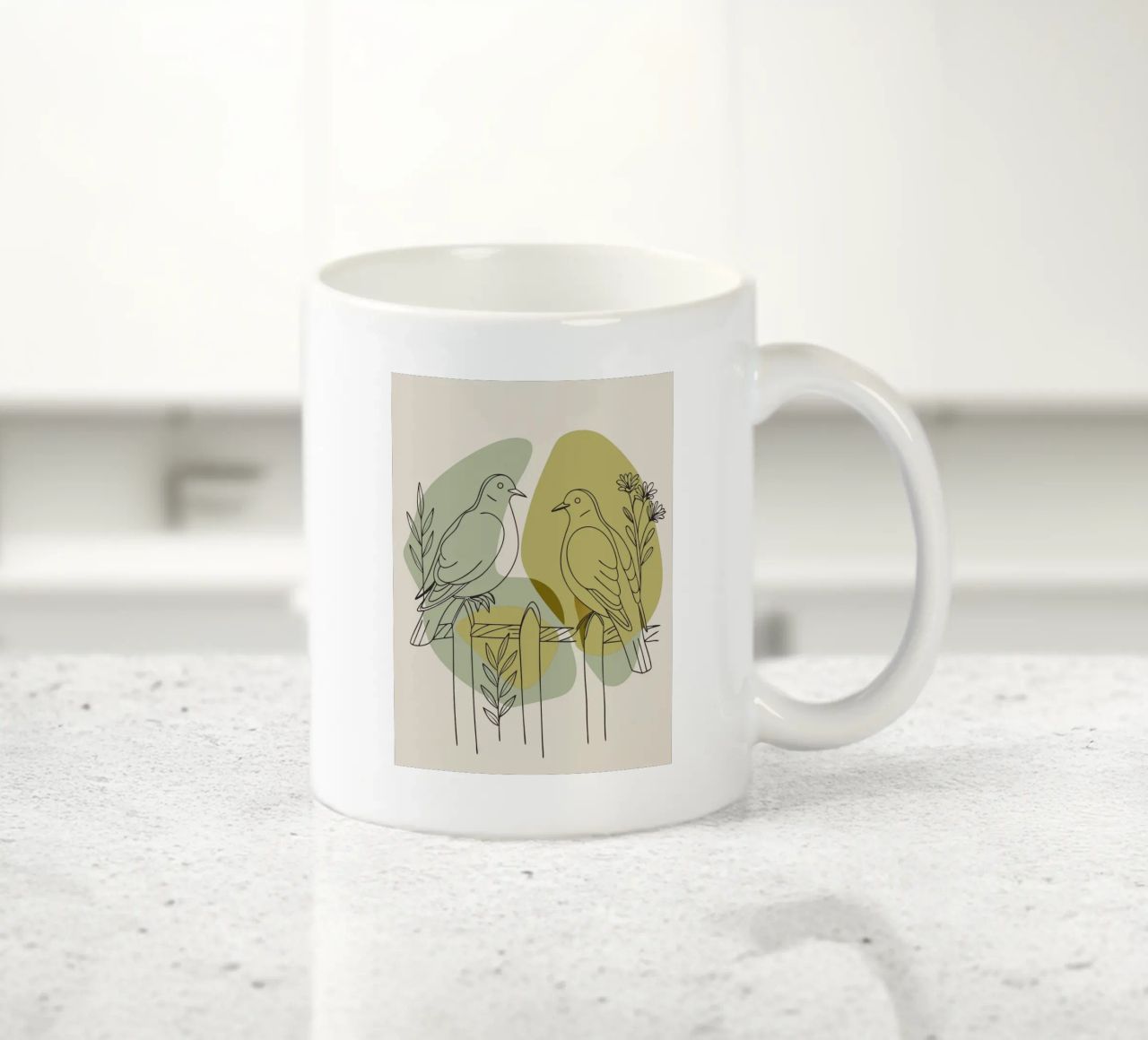 Due colombe tazza in ceramica da RELAXING TOUCH