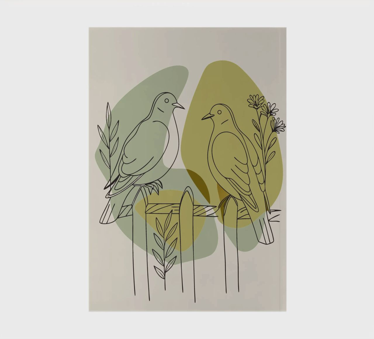 Two Doves notebook by RELAXING TOUCH