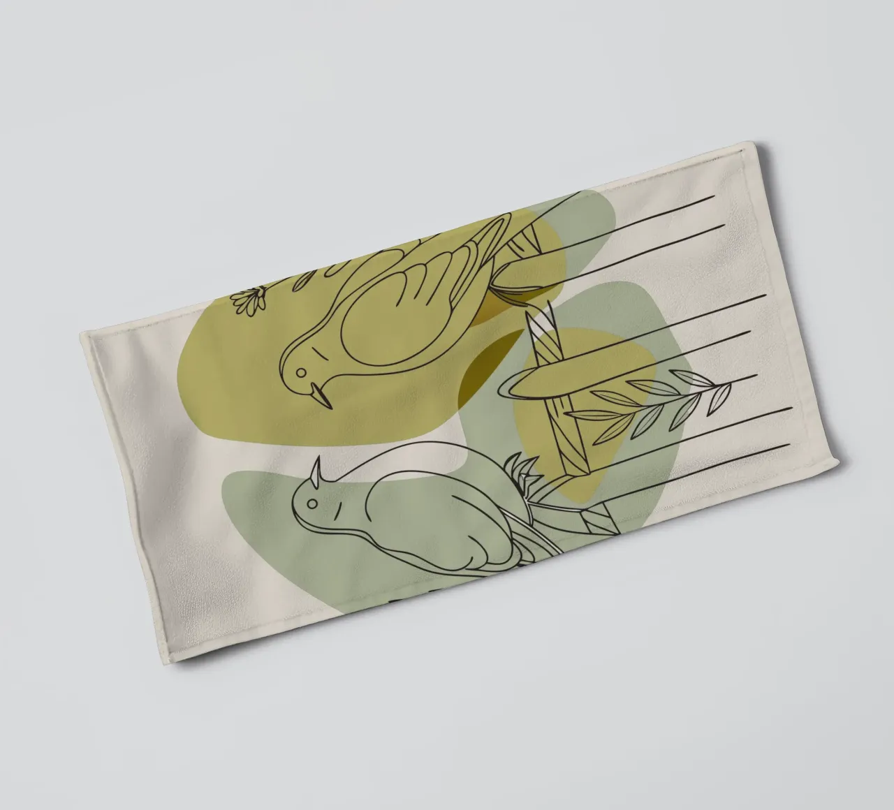 Two Doves towel by RELAXING TOUCH