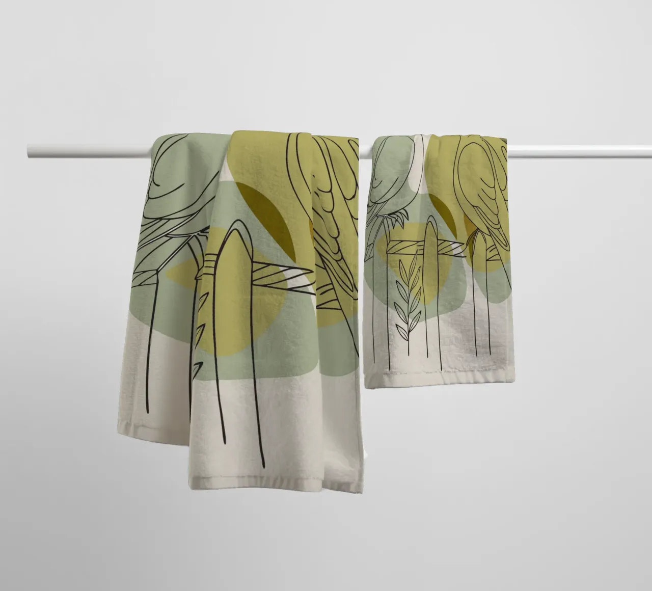 Two Doves towel by RELAXING TOUCH