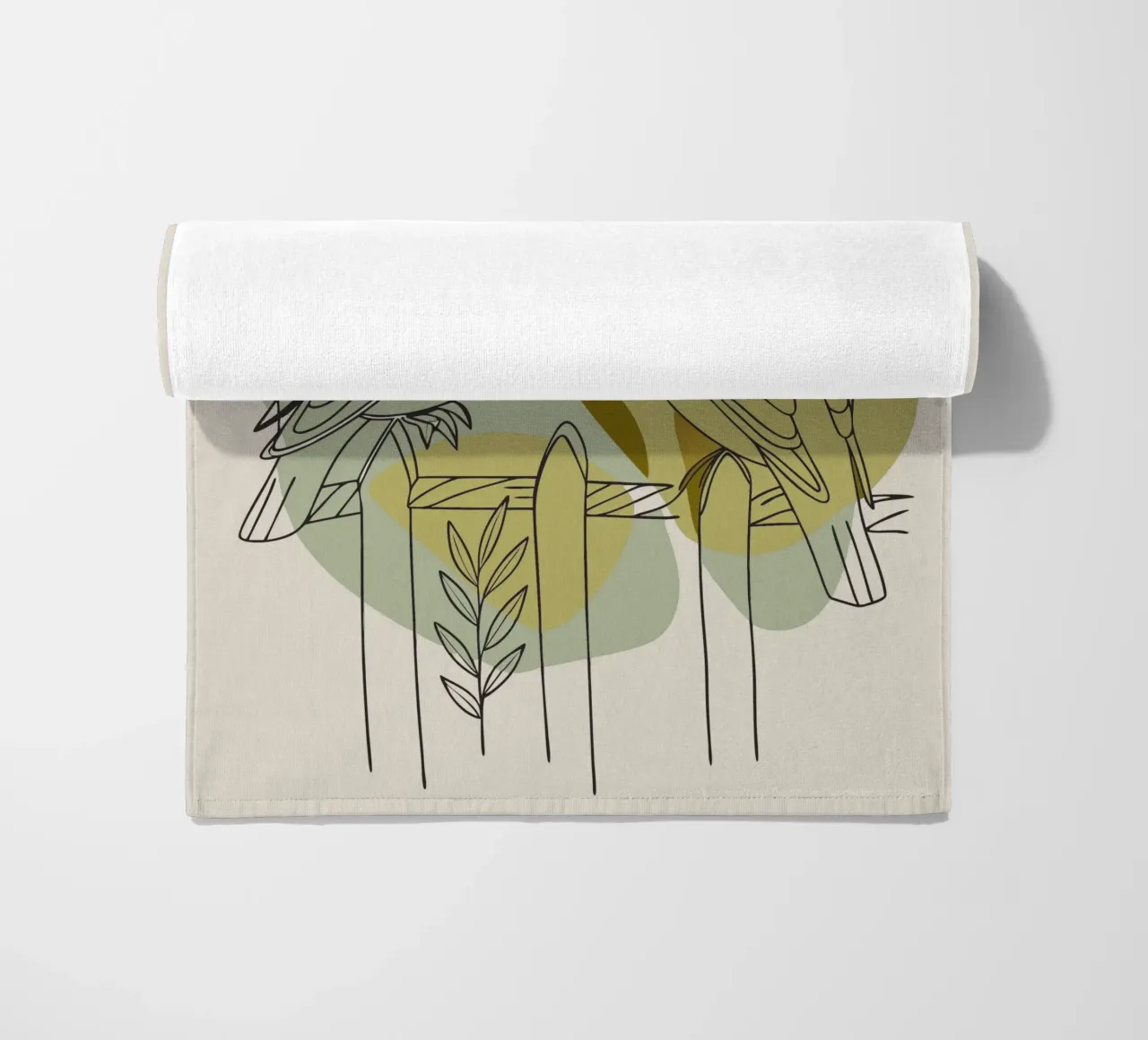 Two Doves beach towel by RELAXING TOUCH