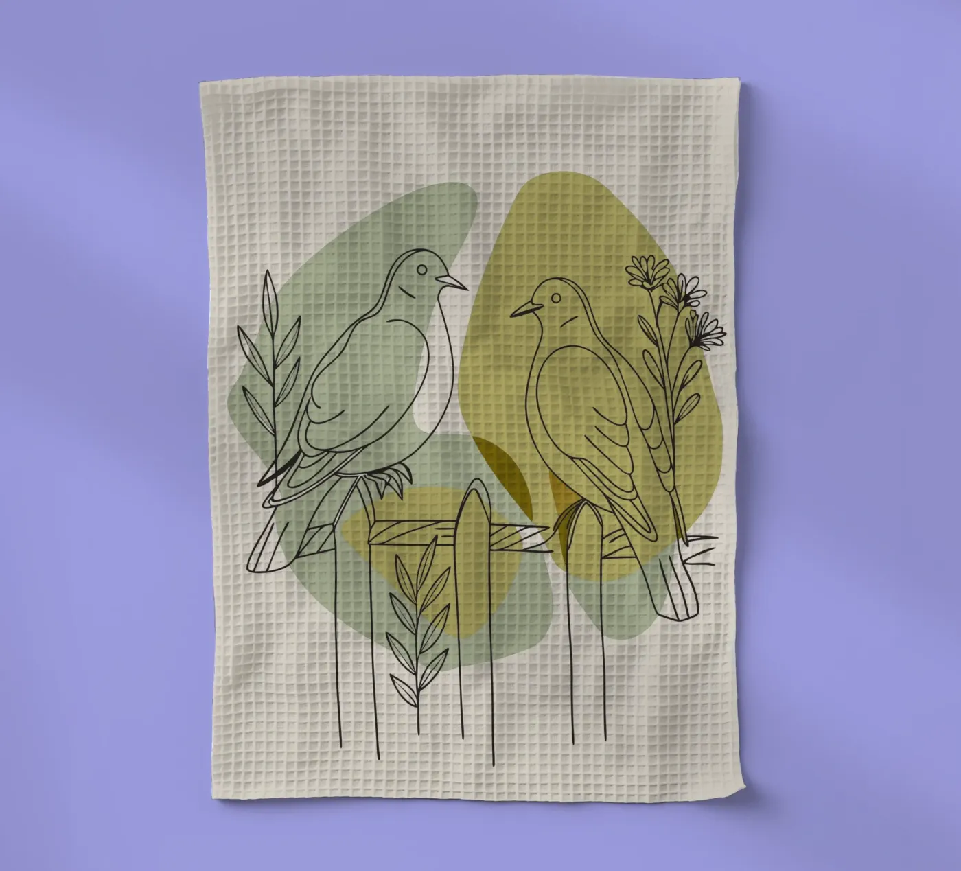 Two Doves Geschirrtuch von RELAXING TOUCH