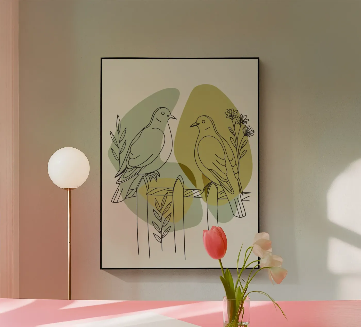 Deux colombes plexiglas de RELAXING TOUCH